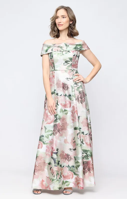 Regular - Floral Shimmer Ballgown made by Alex Evenings