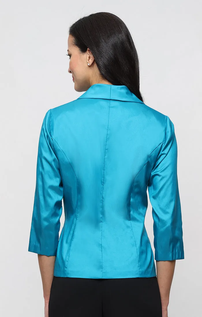 Regular - 3/4 Sleeve Taffeta Blouse sold by Alex Evenings product image thumbnail 2