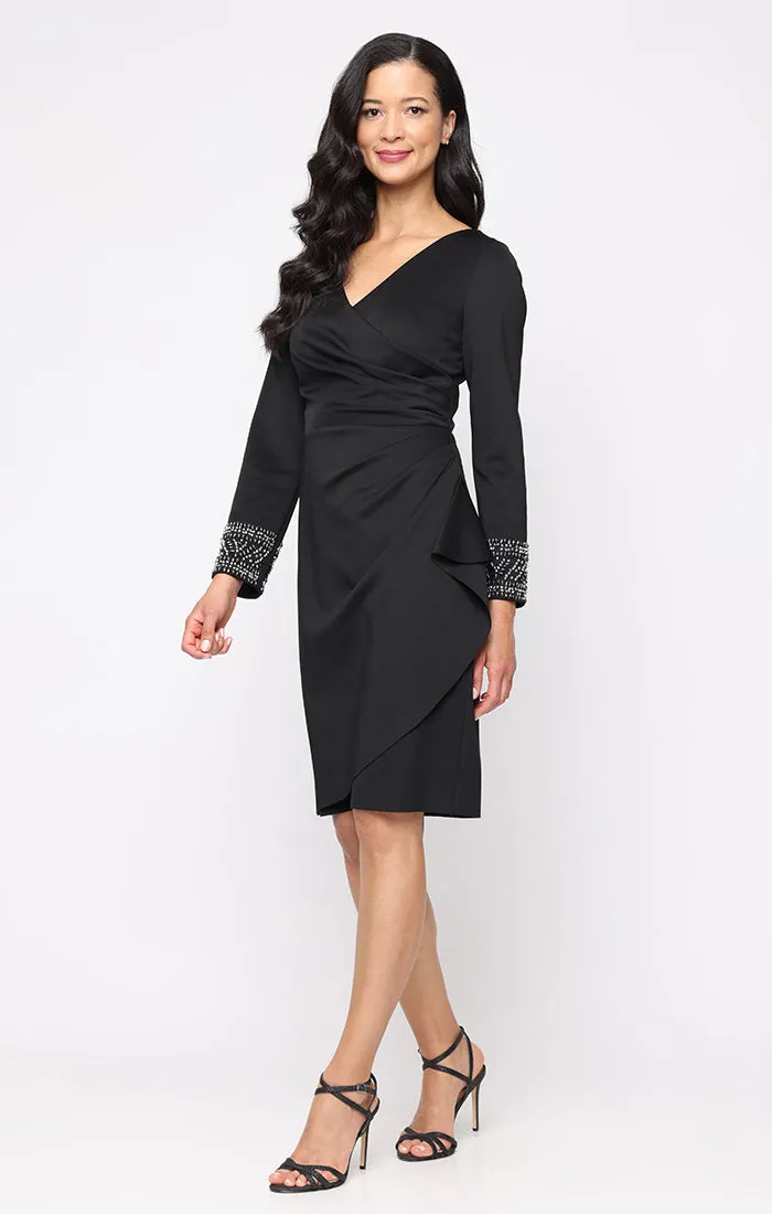 Regular - Short Stretch Scuba Crepe Dress sold by Alex Evenings