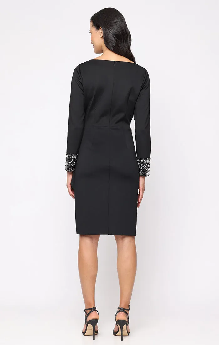 Regular - Short Stretch Scuba Crepe Dress sold by Alex Evenings product image thumbnail 3