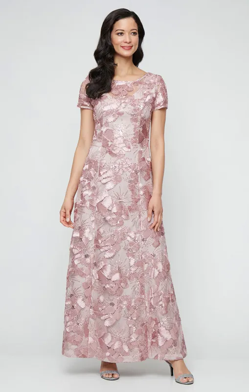 Petite - Rachel Soutache A-Line Dress made by Alex Evenings