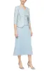 Regular - Tea-Length Jacket Dress with Corded Detail Bodice & Jacket sold by Alex Evenings