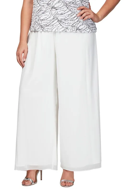 Plus - Silky Chiffon Pant sold by Alex Evenings