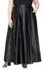 Plus Satin Ballgown Skirt with Pockets and Inverted Pleat Detail sold by Alex Evenings