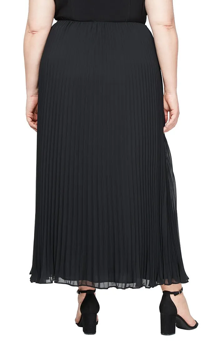 Plus - Long Pleated Chiffon Skirt sold by Alex Evenings product image thumbnail 2