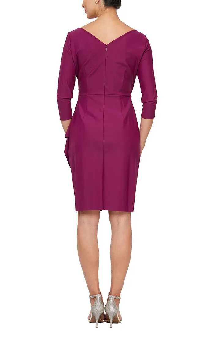 Regular - Surplus Sheath Compression Dress with 3/4 Sleeves sold by Alex Evenings product image thumbnail 2