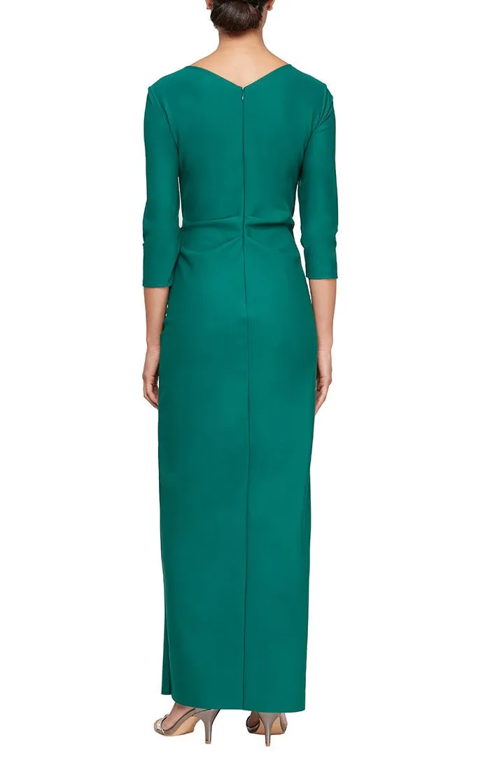 Compression Column Dress with Tucking Detail at Waist sold by Alex Evenings product image thumbnail 2