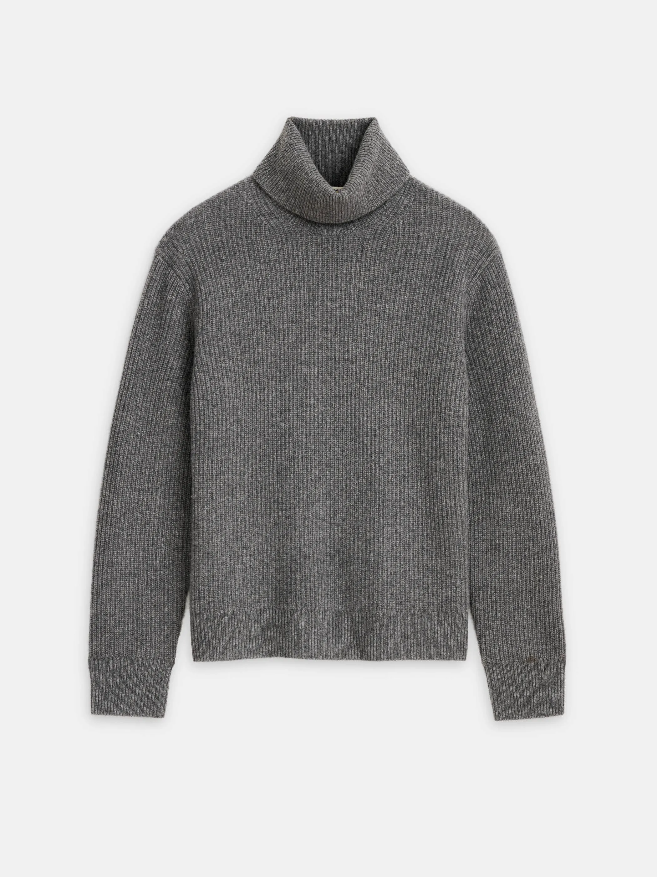 Judd Ribbed Turtleneck in Washed Cashmere sold by Alex Mill