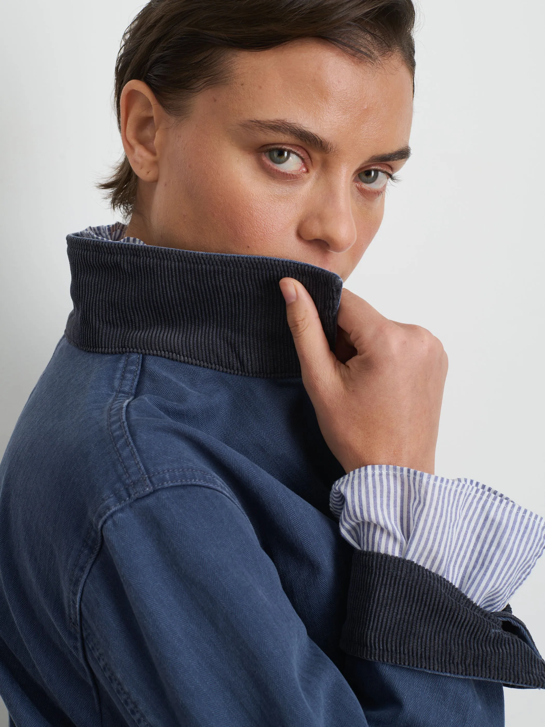 Britt Work Jacket in Herringbone sold by Alex Mill product image thumbnail 5