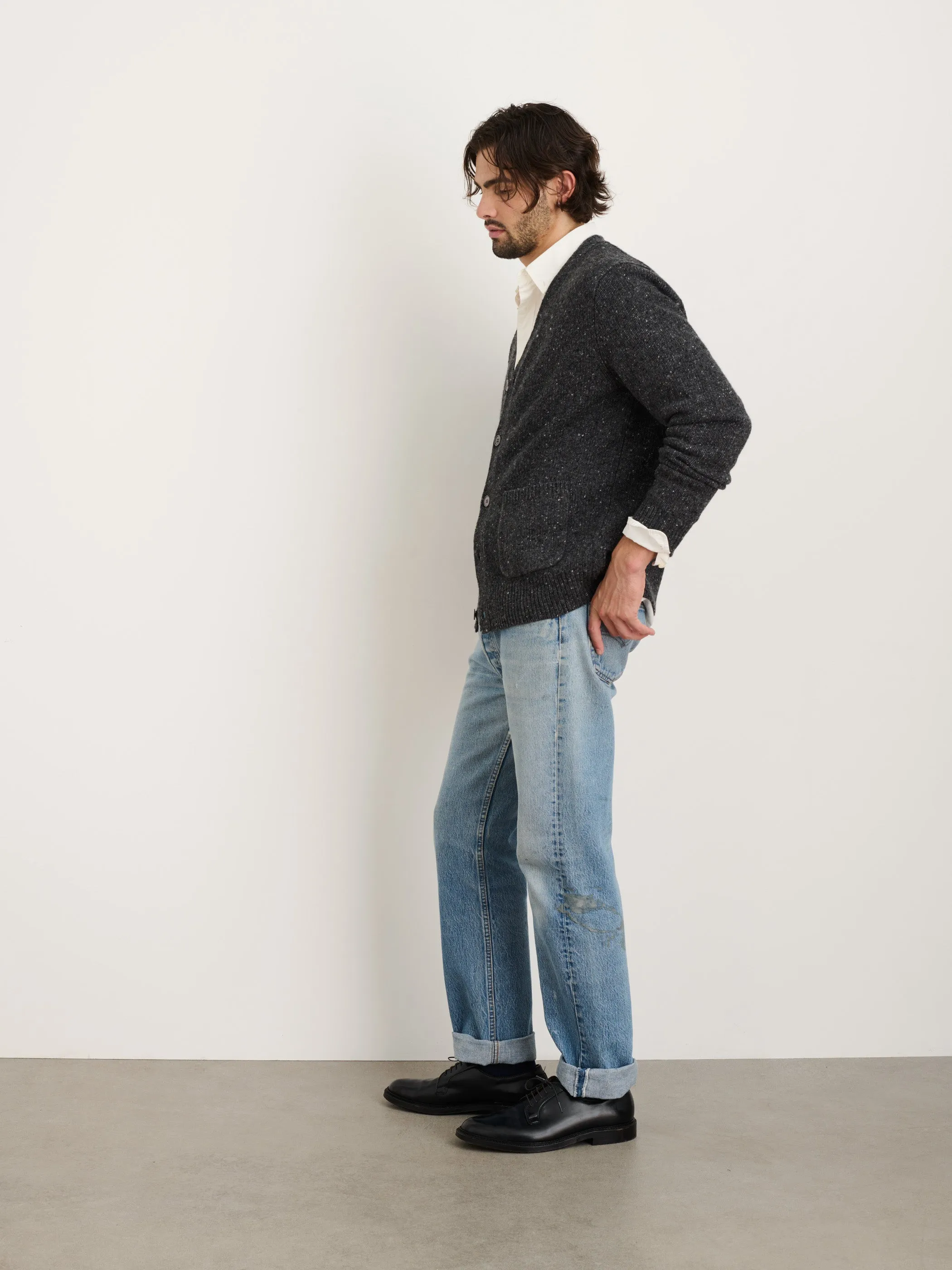 Hockney Cardigan in Donegal Wool sold by Alex Mill product image thumbnail 5