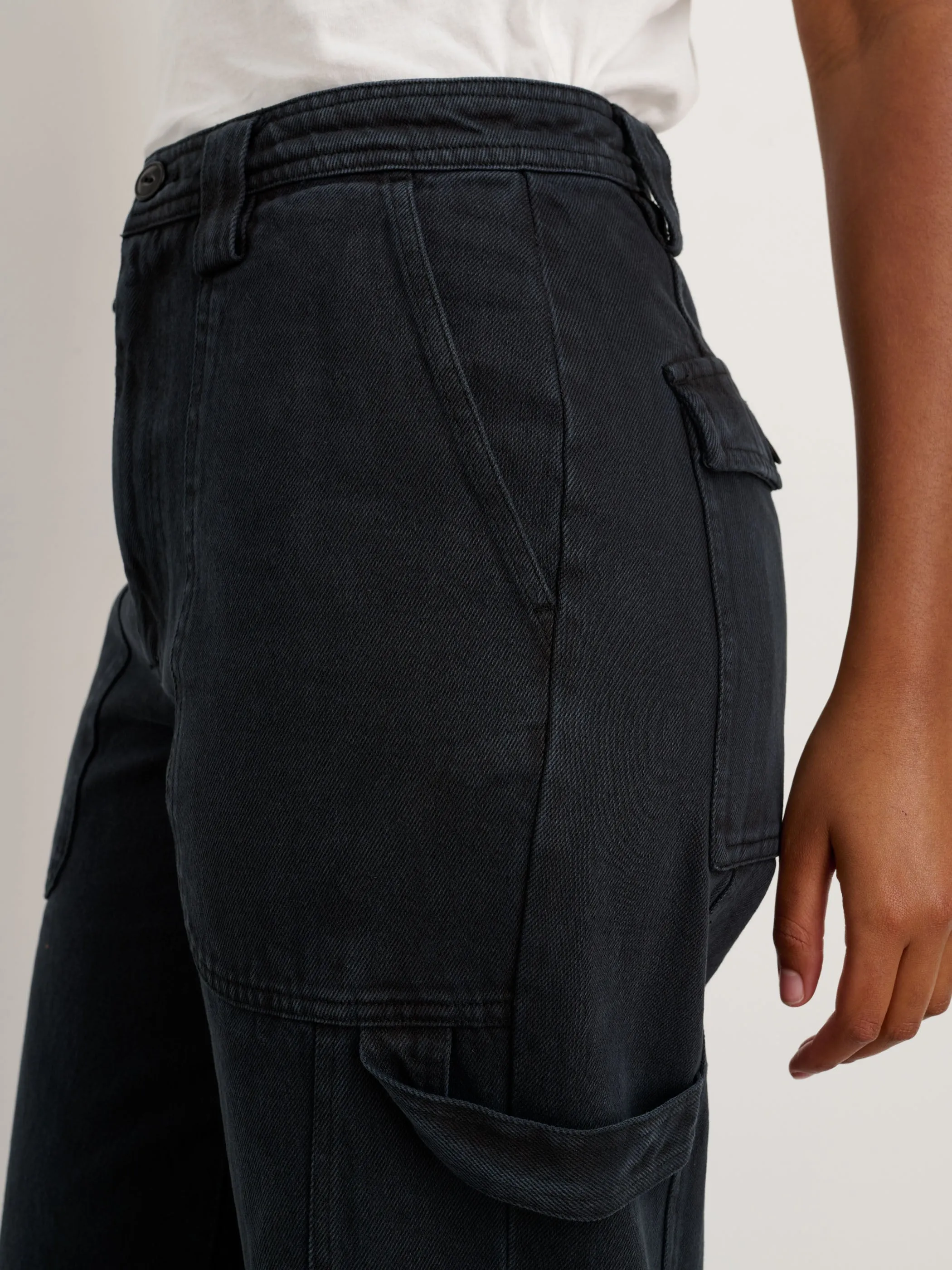 Phoebe Pant in Recycled Denim sold by Alex Mill product image thumbnail 5