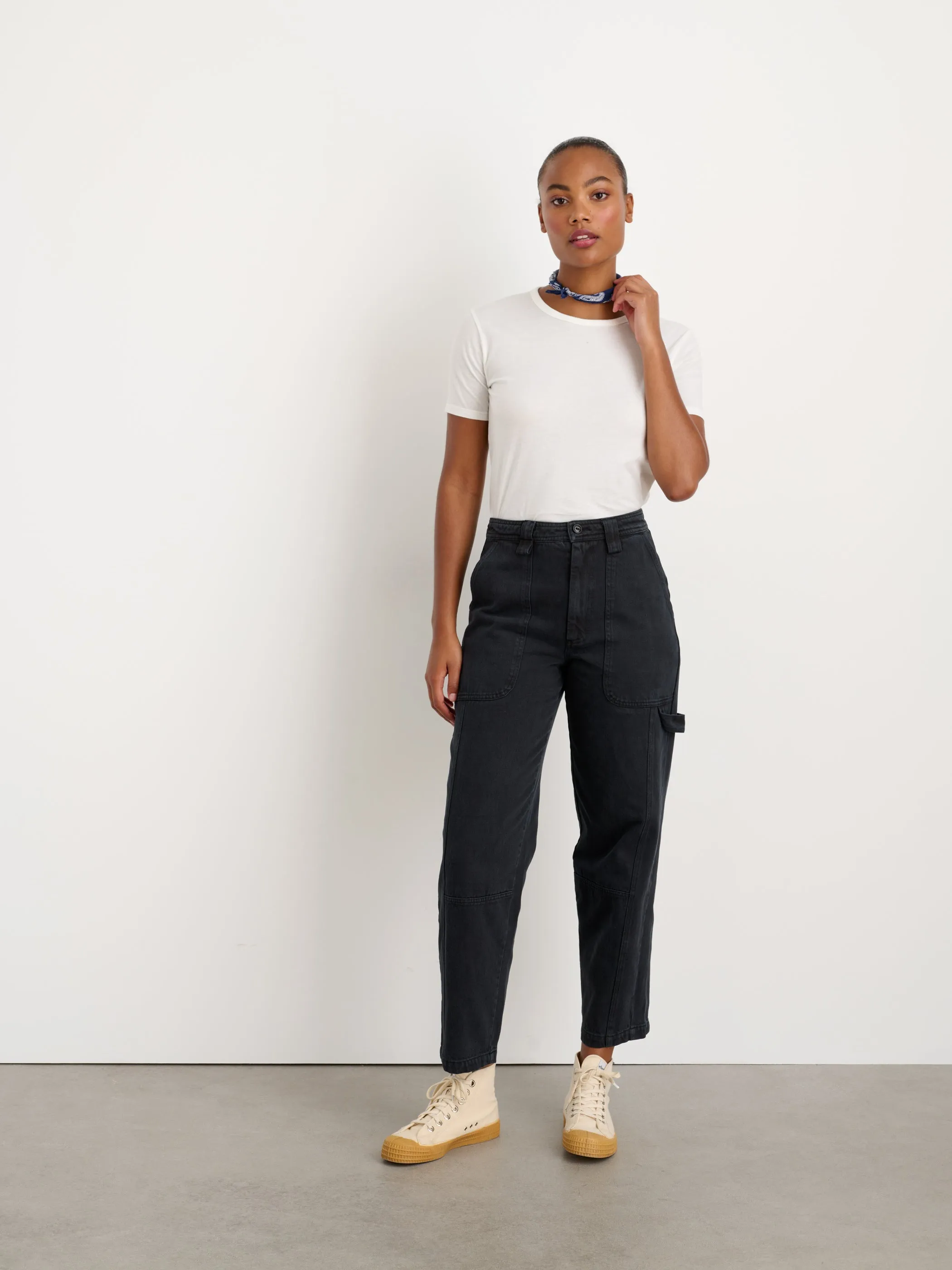 Phoebe Pant in Recycled Denim sold by Alex Mill product image thumbnail 2