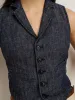 Suitish Vest in Linen Herringbone sold by Alex Mill