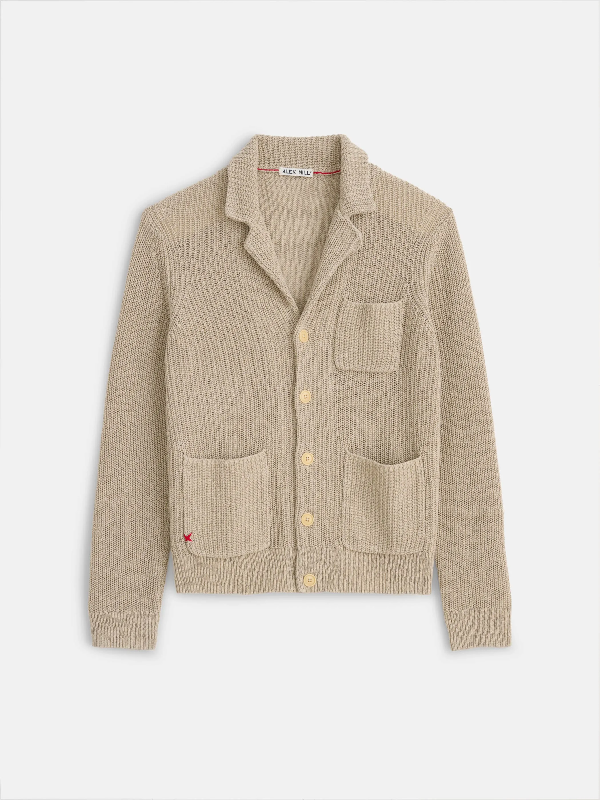 Mitchell Cardigan In Linen Cotton sold by Alex Mill