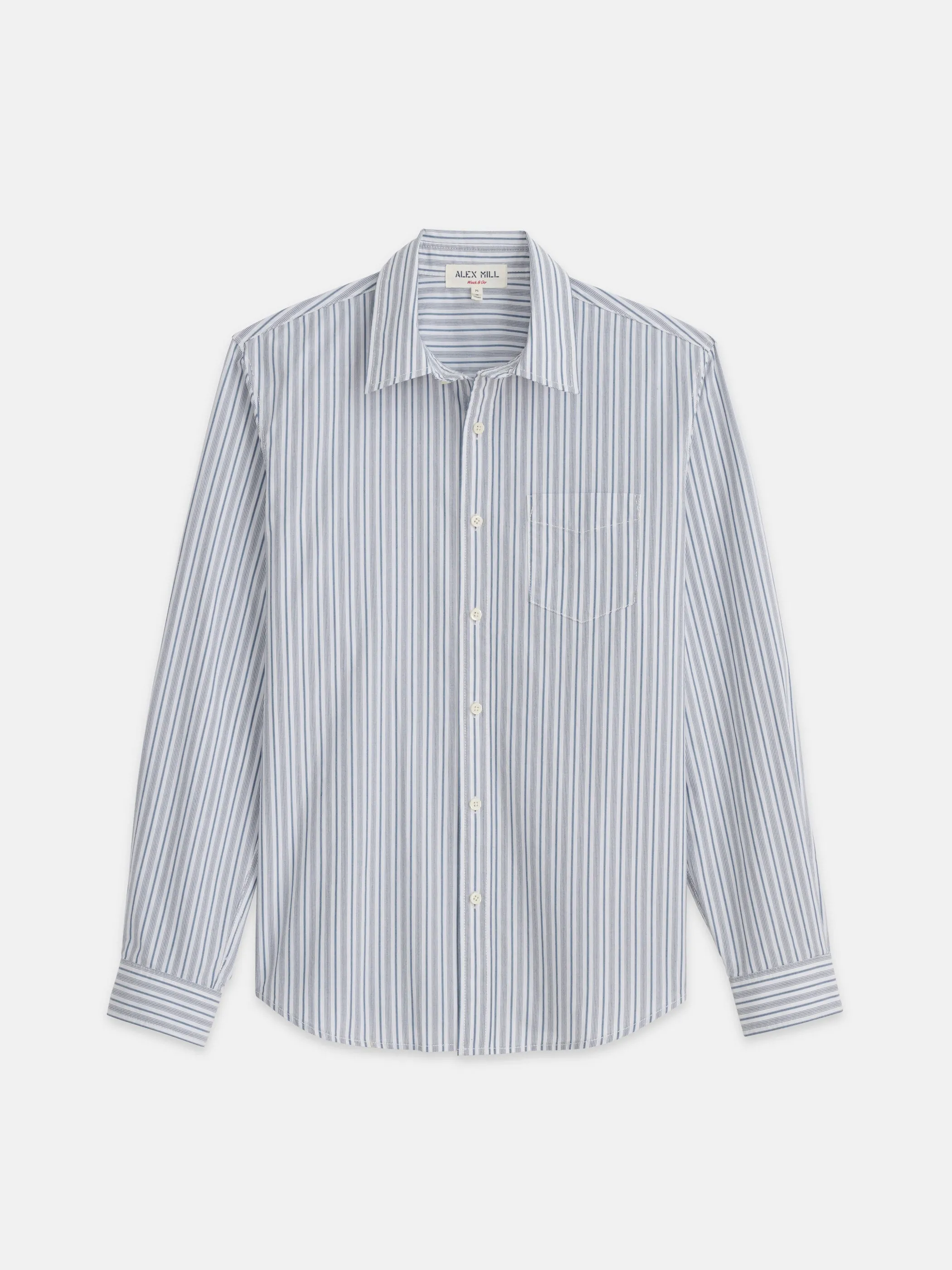 Mill Shirt In Ticking Stripe sold by Alex Mill