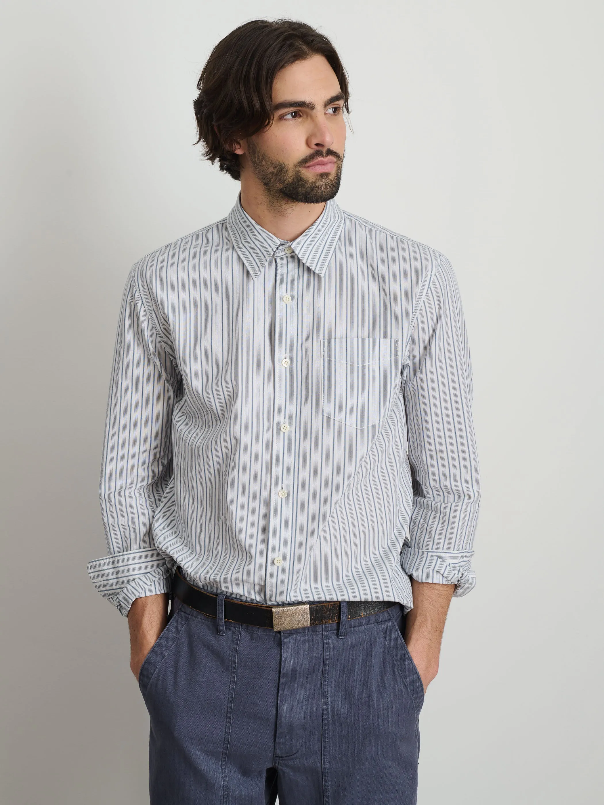 Mill Shirt In Ticking Stripe sold by Alex Mill product image thumbnail 2