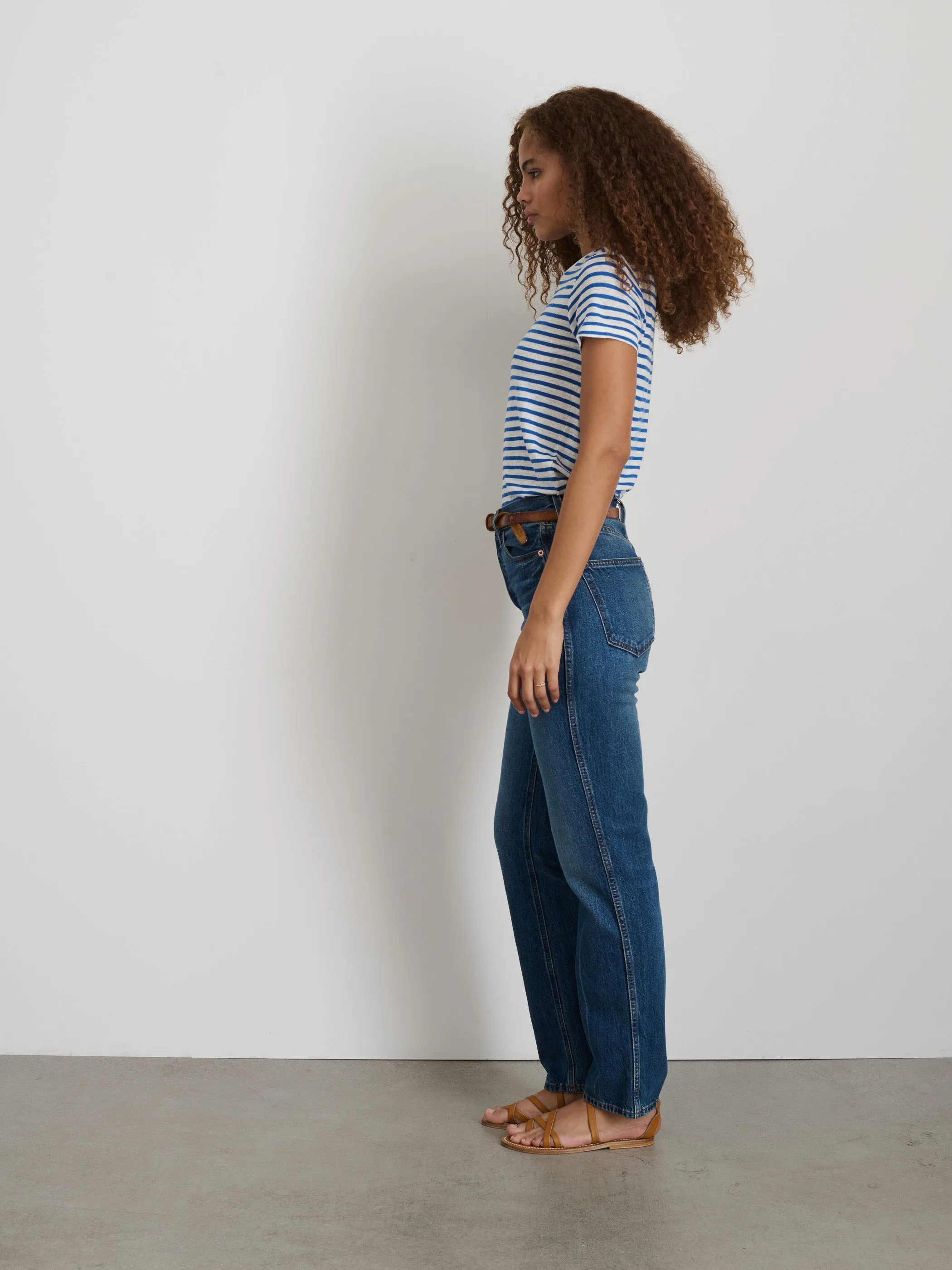 Prospect Striped Tee in Linen sold by Alex Mill product image thumbnail 5