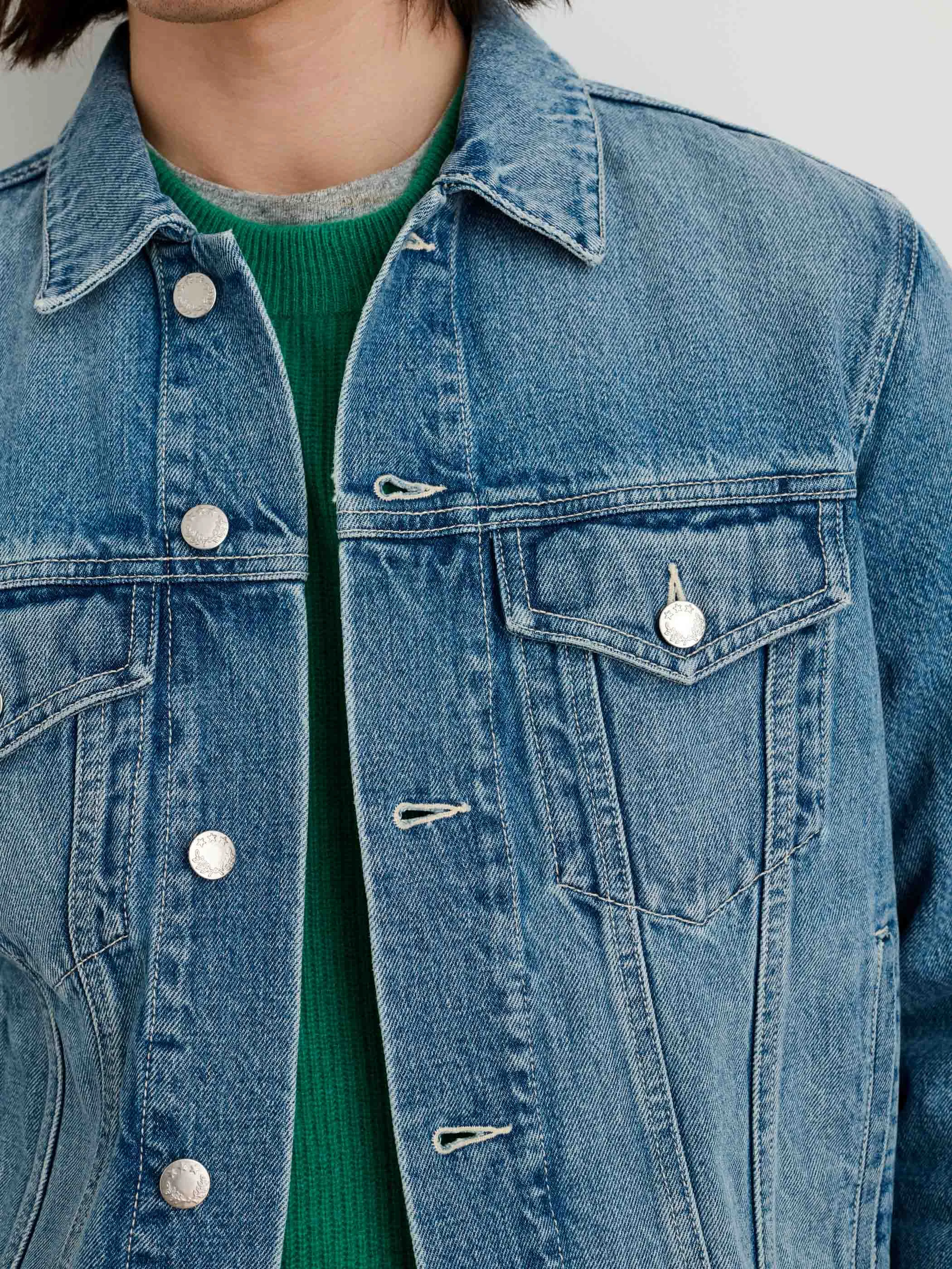 Buckle Back Jean Jacket in Vintage Wash sold by Alex Mill product image thumbnail 4