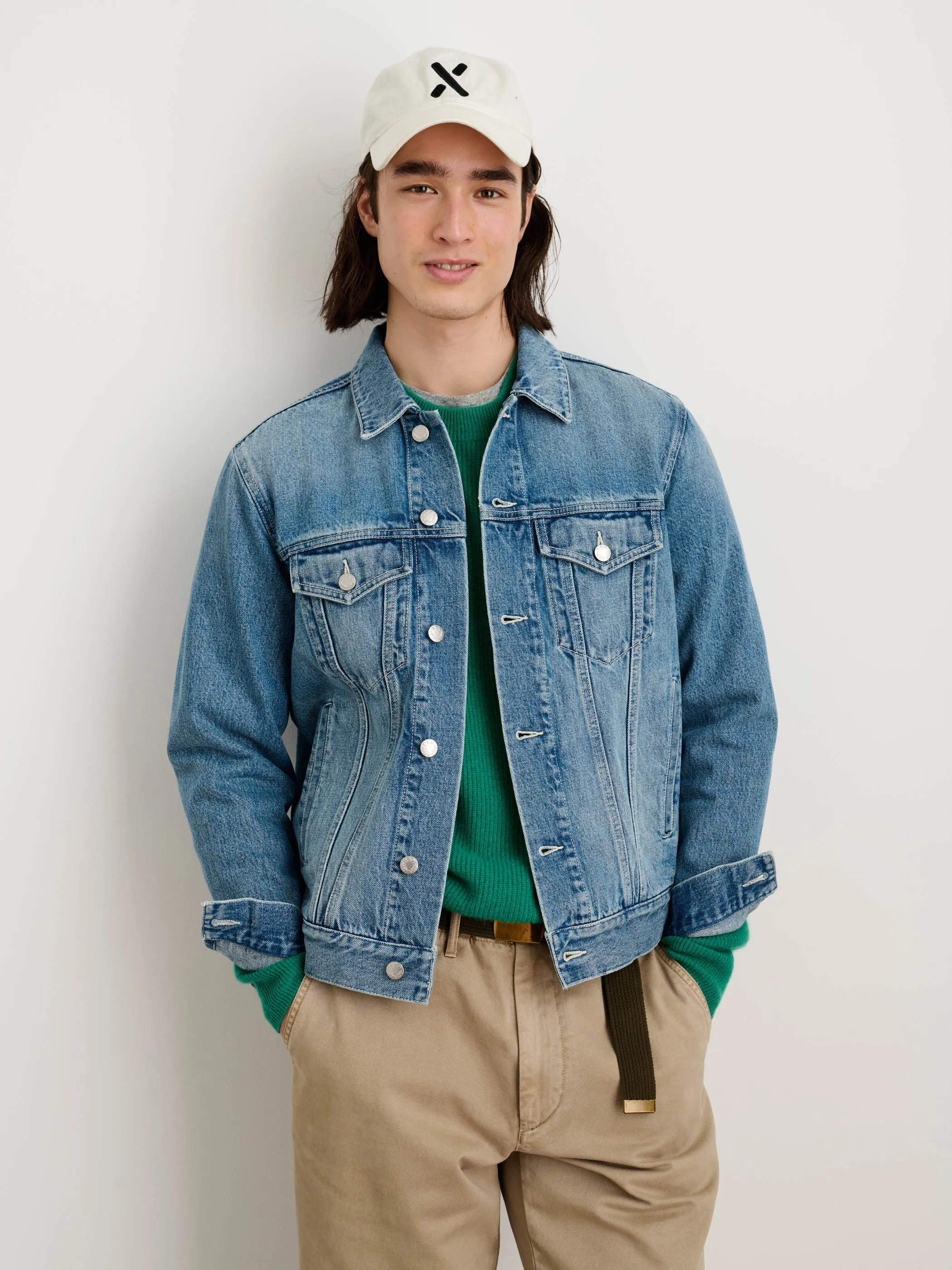 Buckle Back Jean Jacket in Vintage Wash sold by Alex Mill product image thumbnail 3