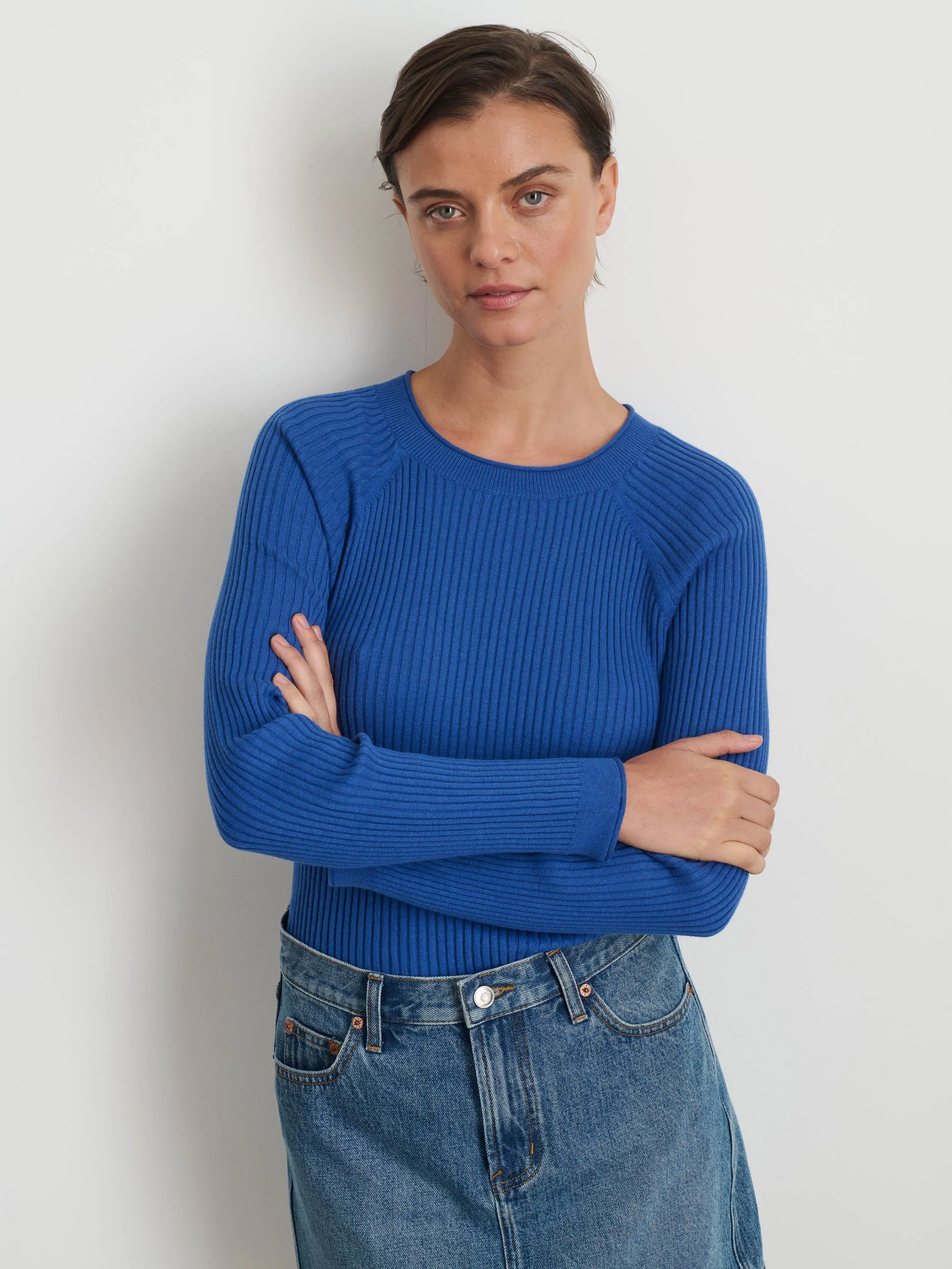 Ribbed Crewneck Sweater sold by Alex Mill product image thumbnail 2