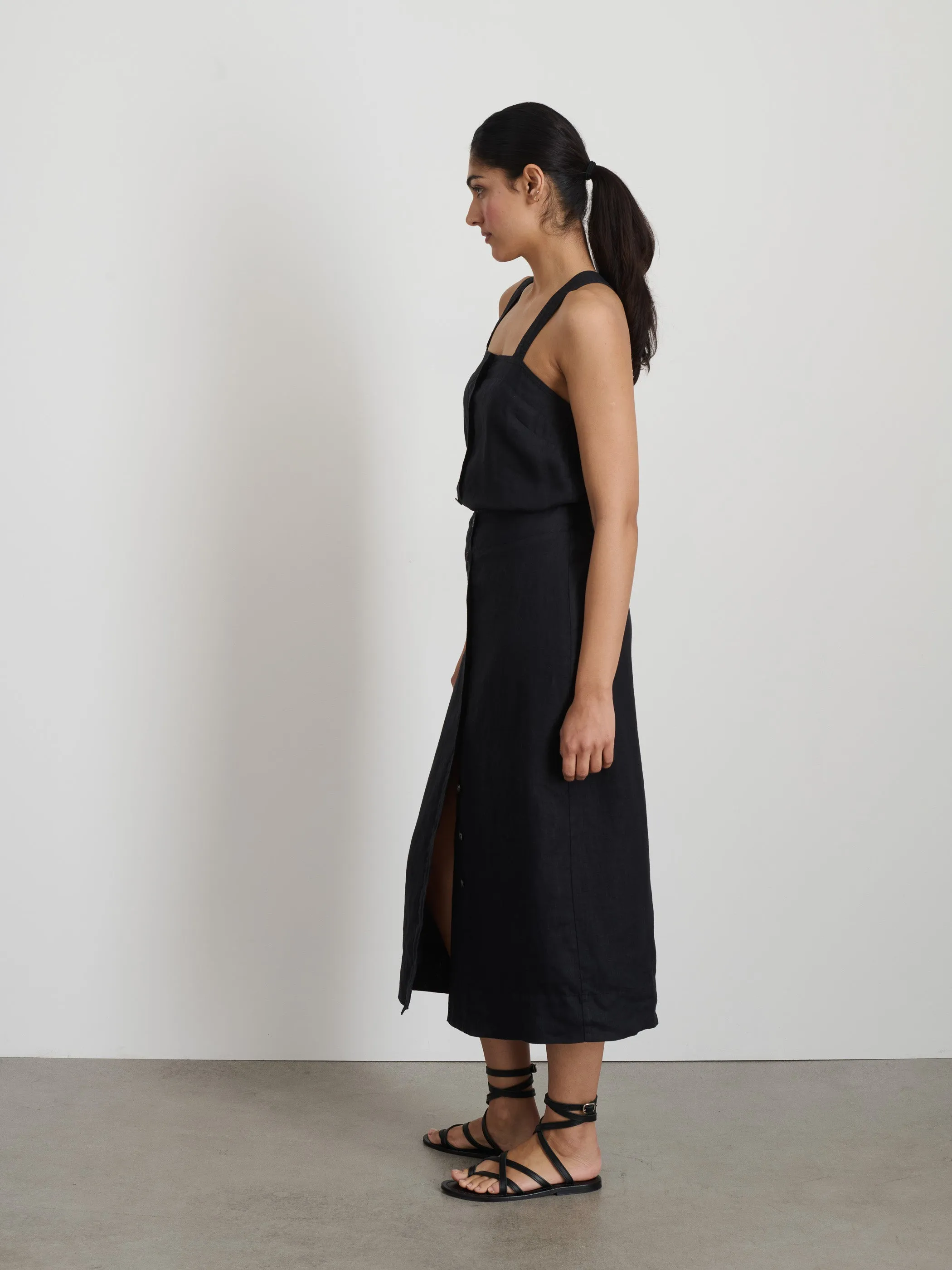 Zoe Tank In Linen sold by Alex Mill product image thumbnail 4