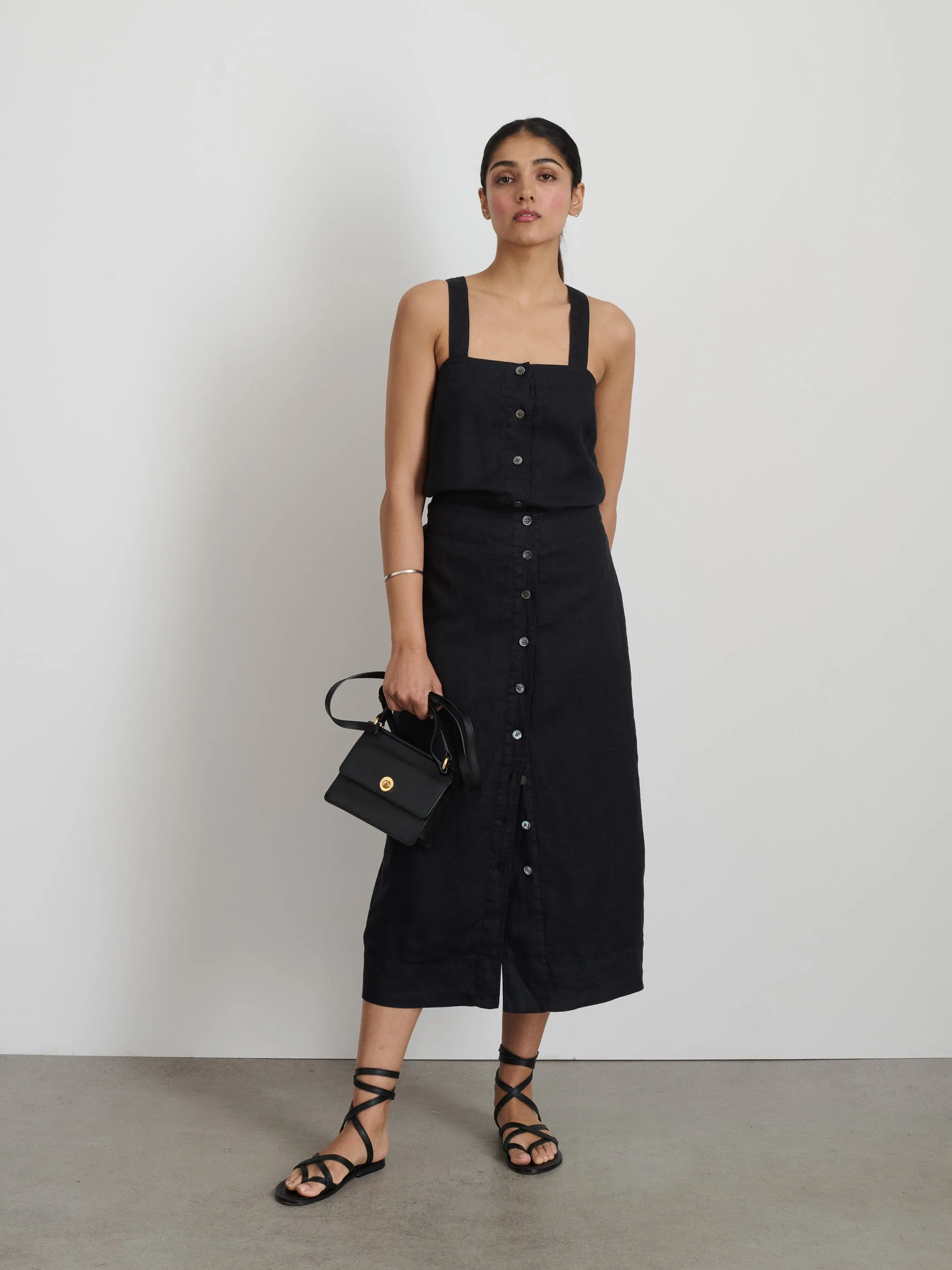 Zoe Tank In Linen sold by Alex Mill product image thumbnail 3