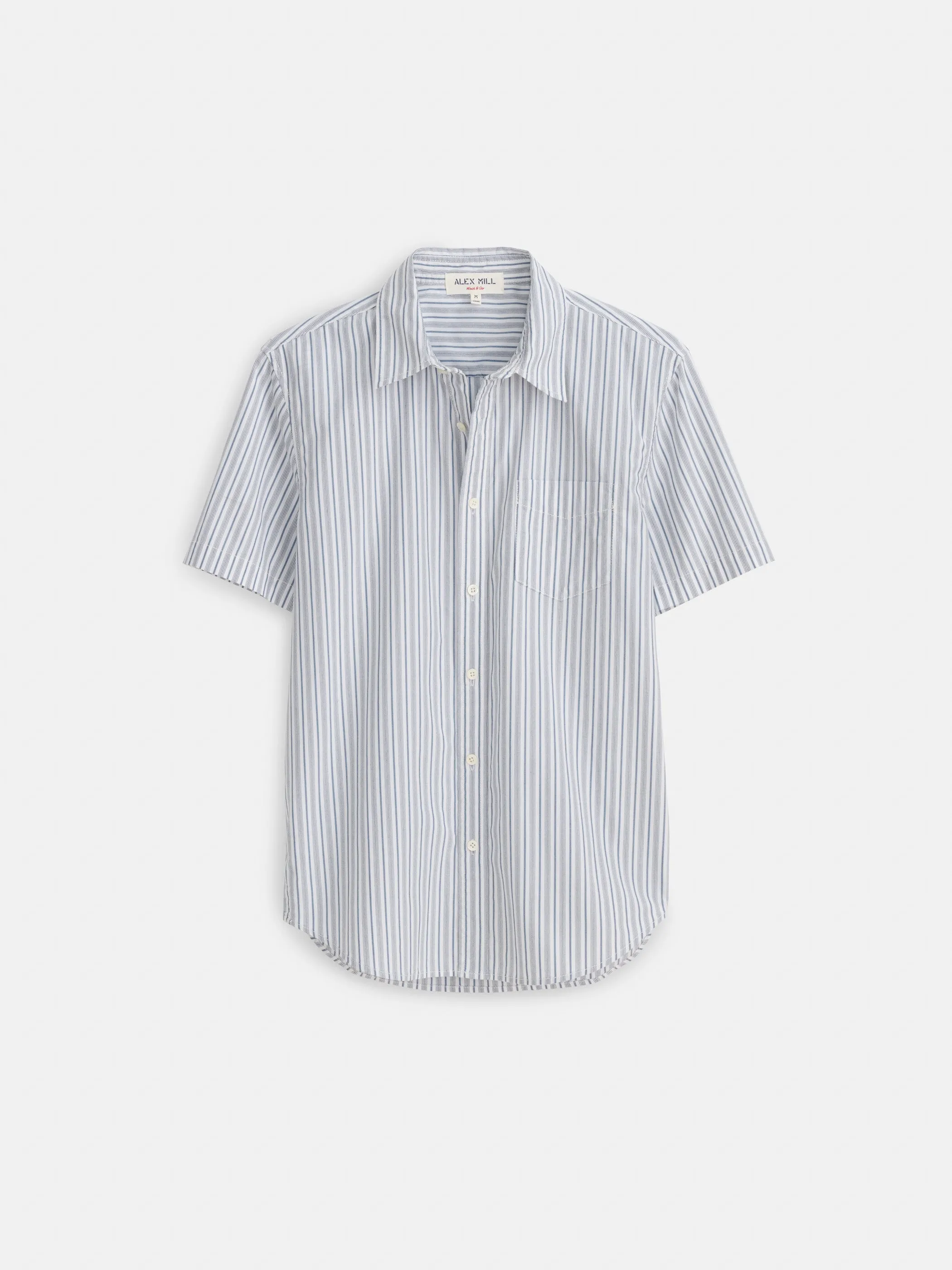 Short Sleeve Mill Shirt In Ticking Stripe sold by Alex Mill