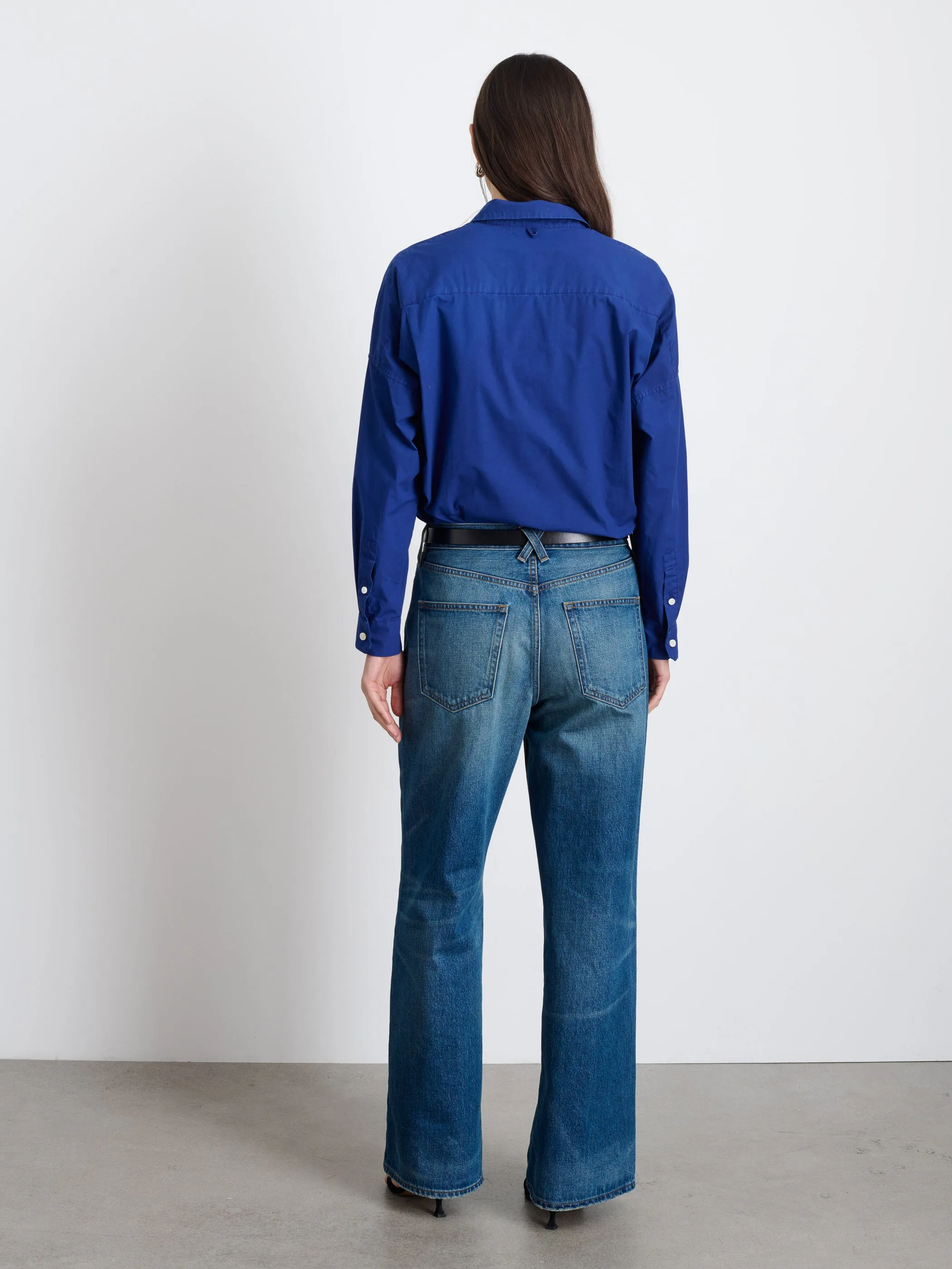 Jo Shirt in Cotton Poplin sold by Alex Mill product image thumbnail 5