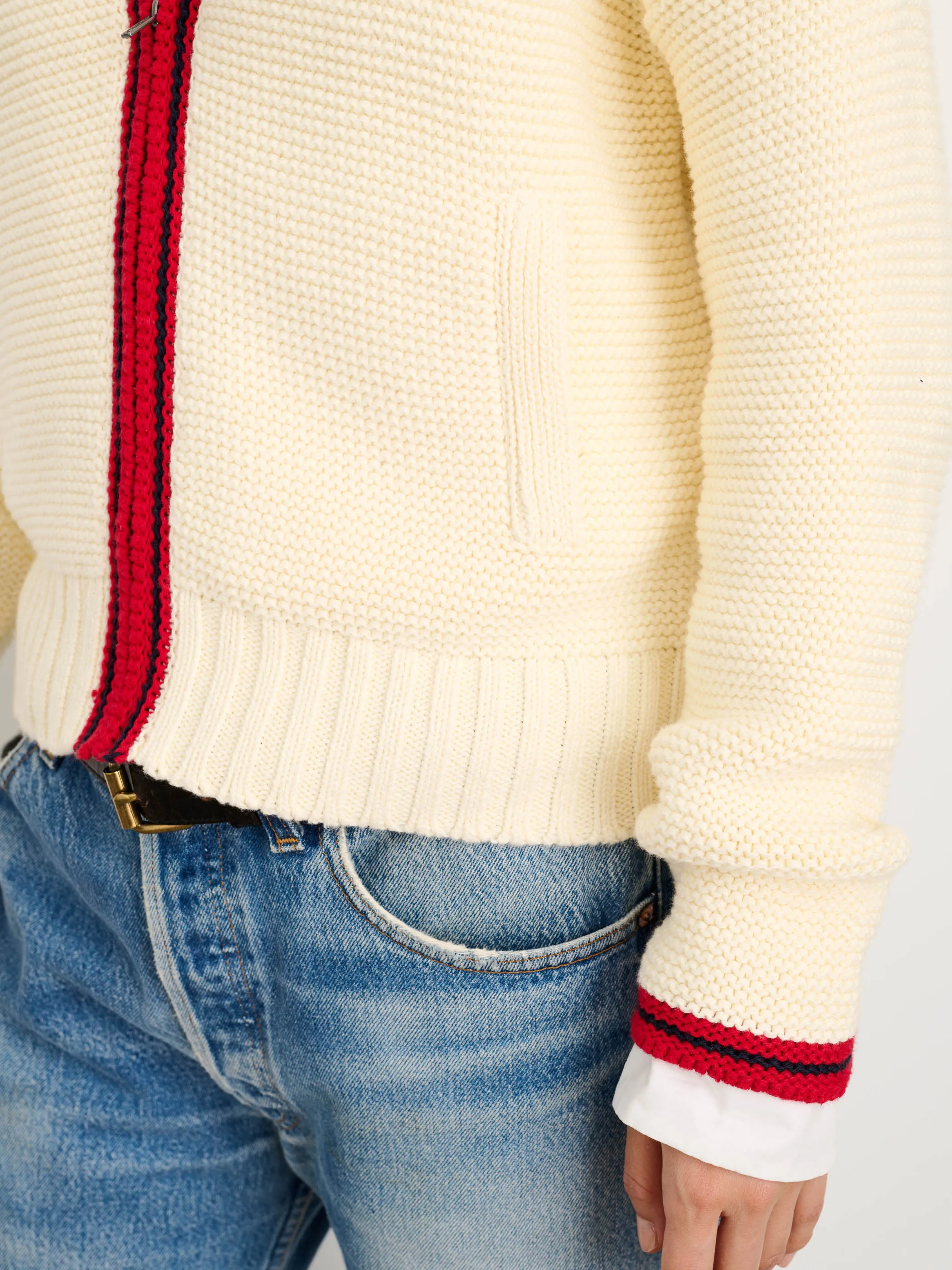 Fred Zip Cardigan in Cotton sold by Alex Mill product image thumbnail 5