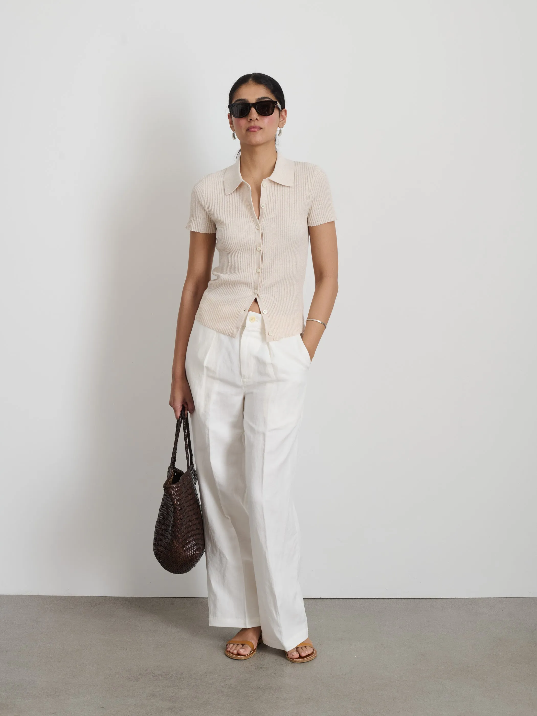 Suzanne Ribbed Polo sold by Alex Mill product image thumbnail 3