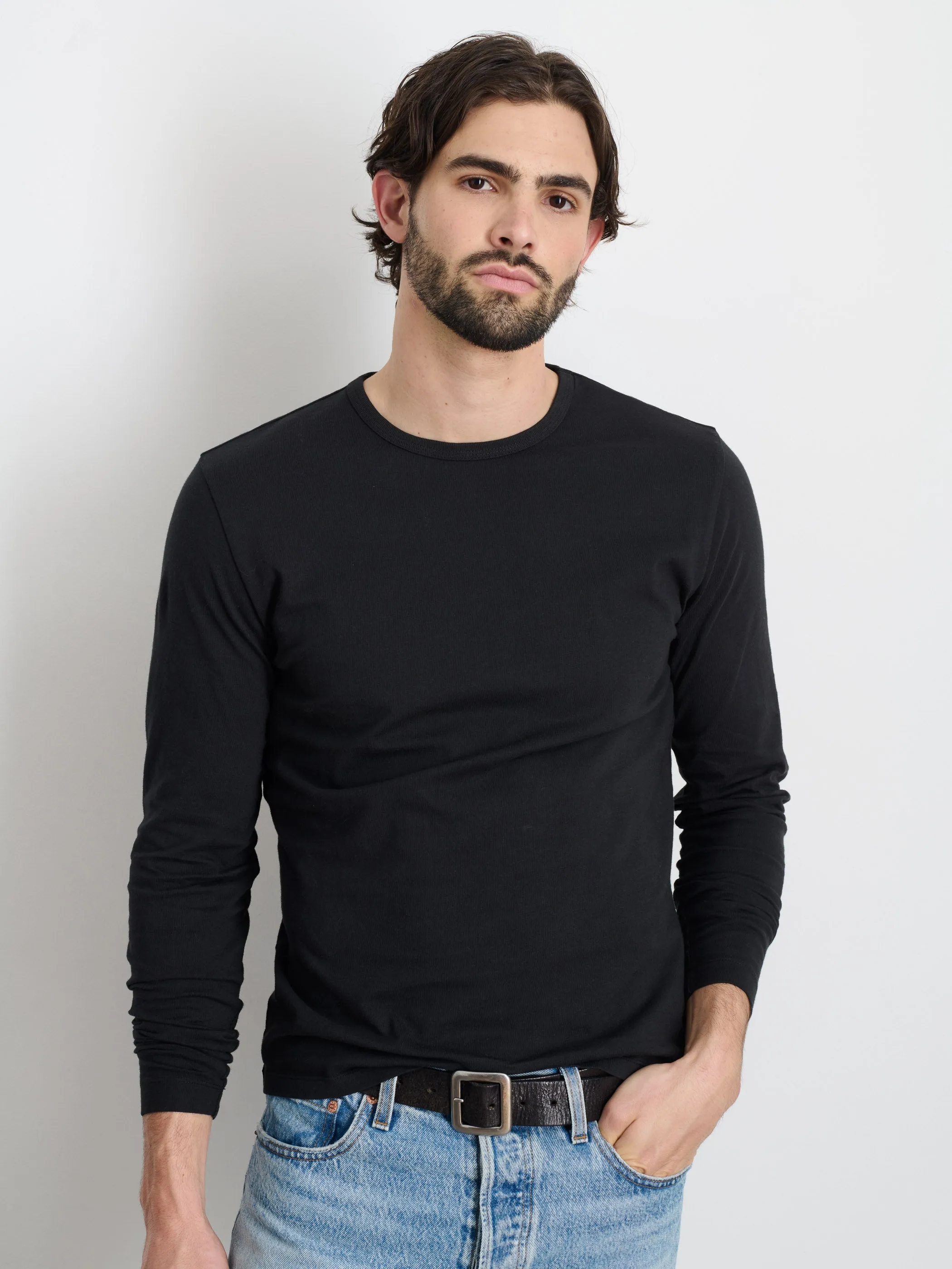 Standard Long-Sleeve T-Shirt In Slub Cotton sold by Alex Mill product image thumbnail 3