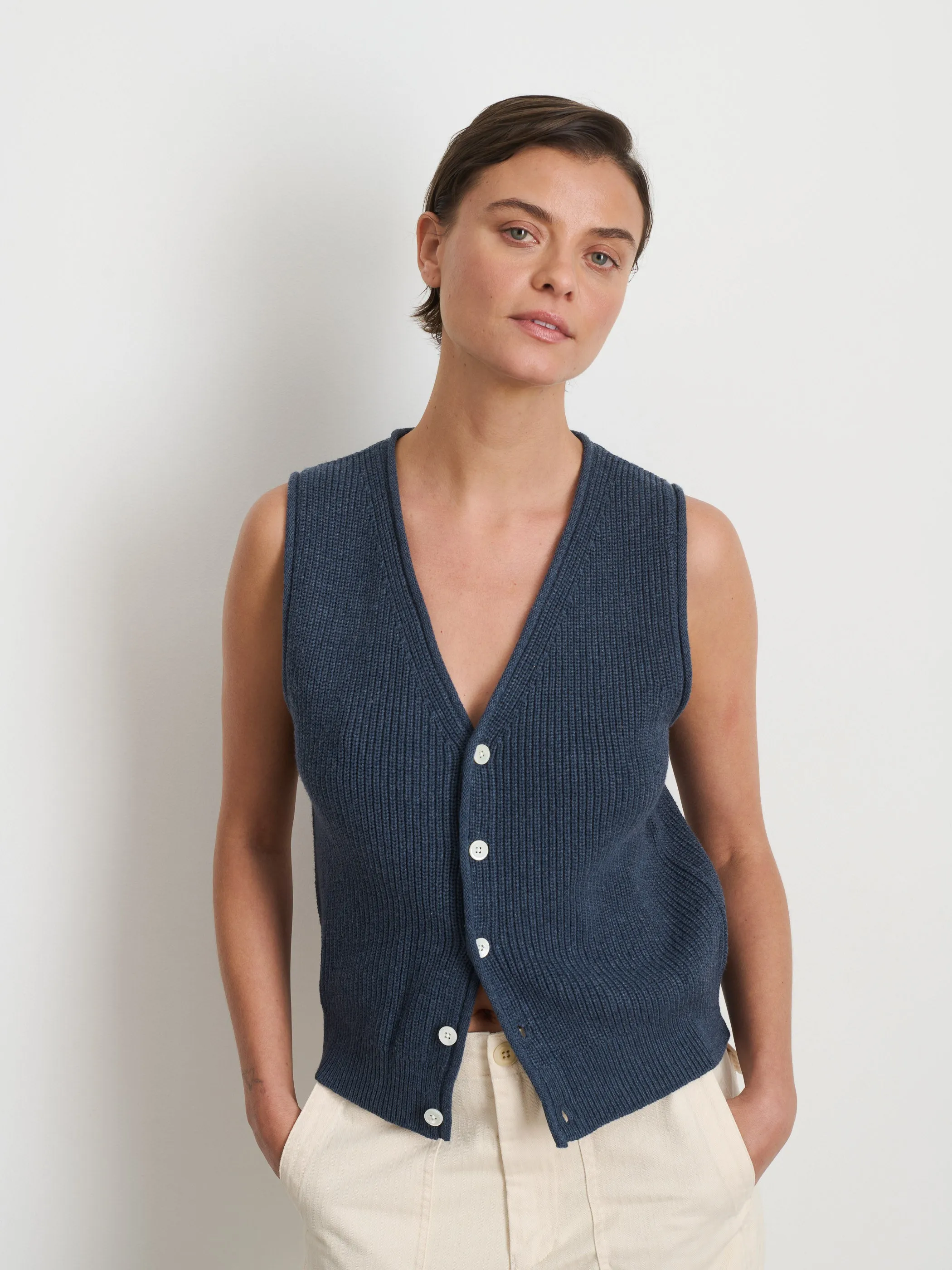 Eldridge Sweater Vest sold by Alex Mill product image thumbnail 2