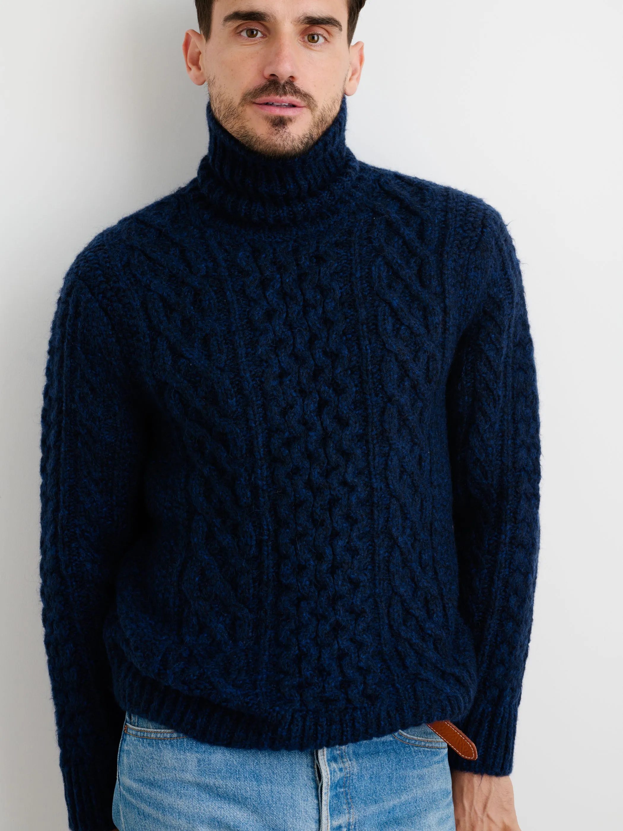 Fisherman Cable Turtleneck Sweater - OLD sold by Alex Mill product image thumbnail 3