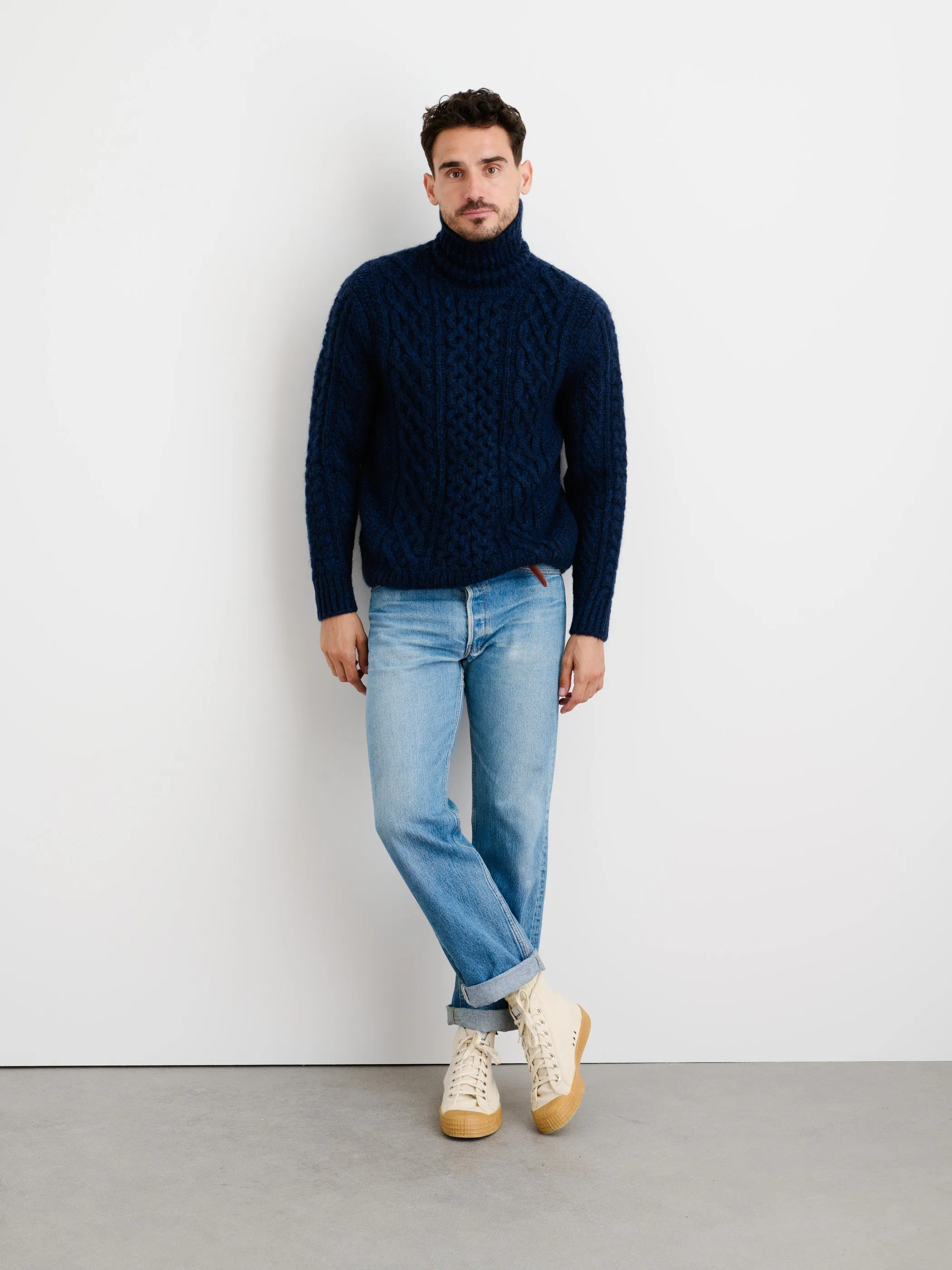 Fisherman Cable Turtleneck Sweater - OLD sold by Alex Mill product image thumbnail 2