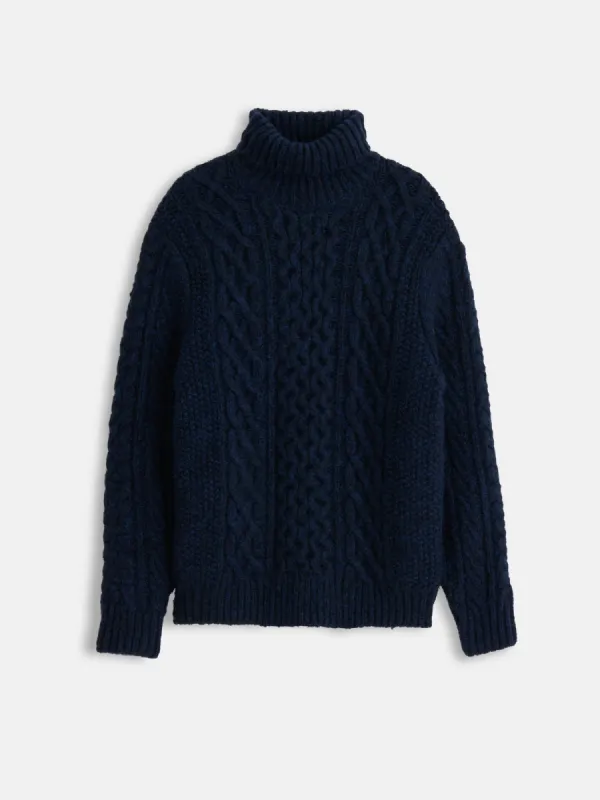 Fisherman Cable Turtleneck Sweater - OLD sold by Alex Mill