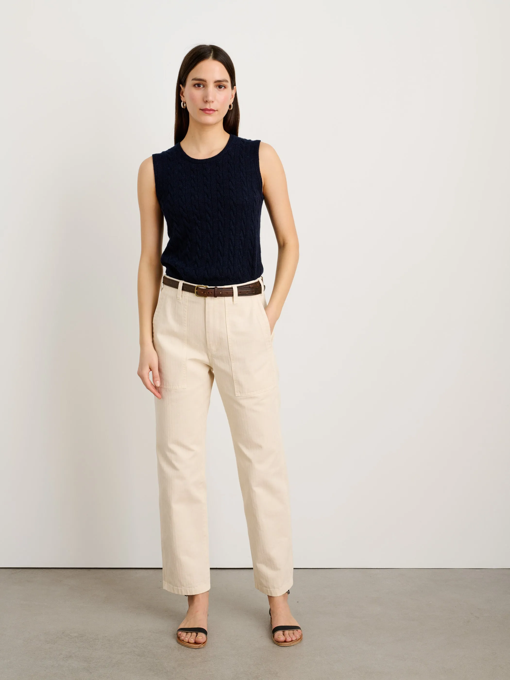 Mini Cable Shell in Lightweight Alpaca sold by Alex Mill product image thumbnail 2