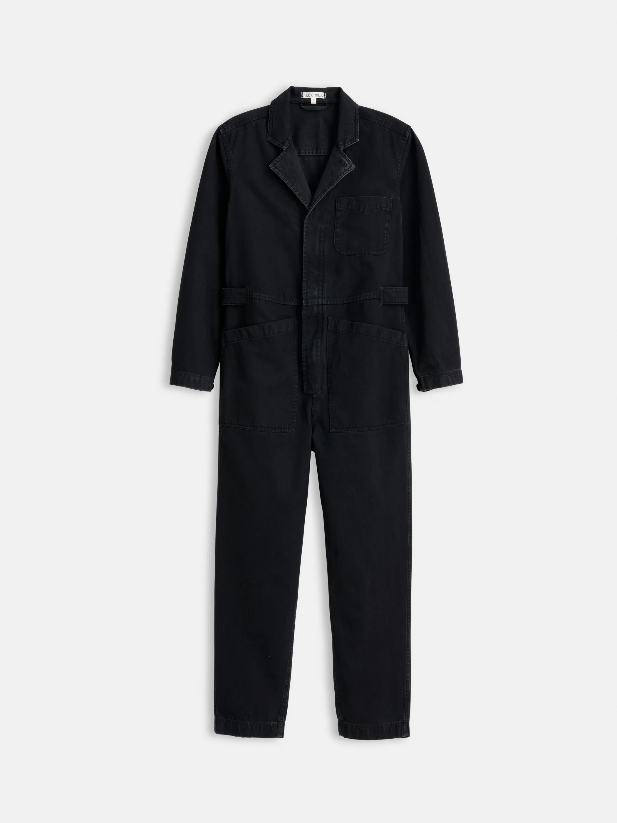 Standard Zip Jumpsuit in Herringbone sold by Alex Mill