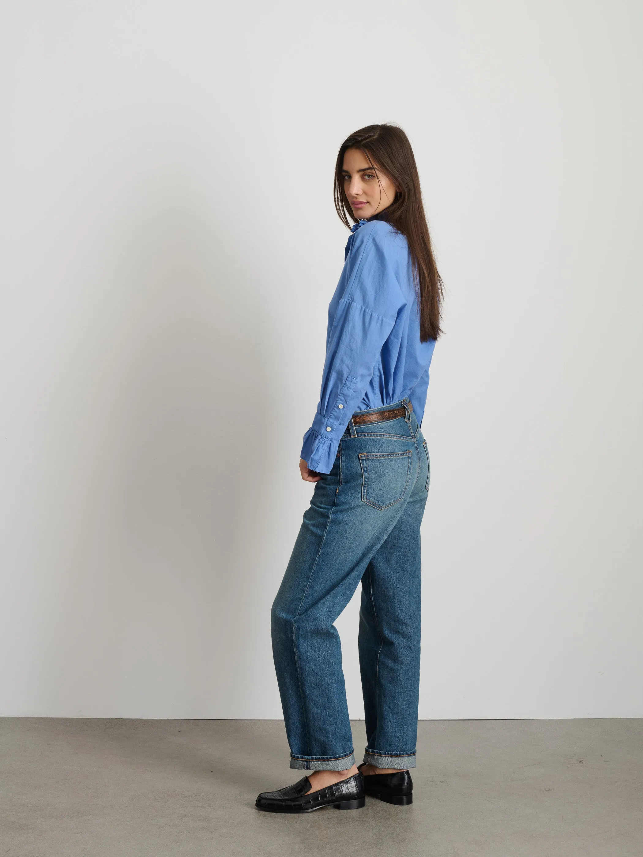 Blake Ruffle Shirt In Cotton Voile sold by Alex Mill product image thumbnail 5