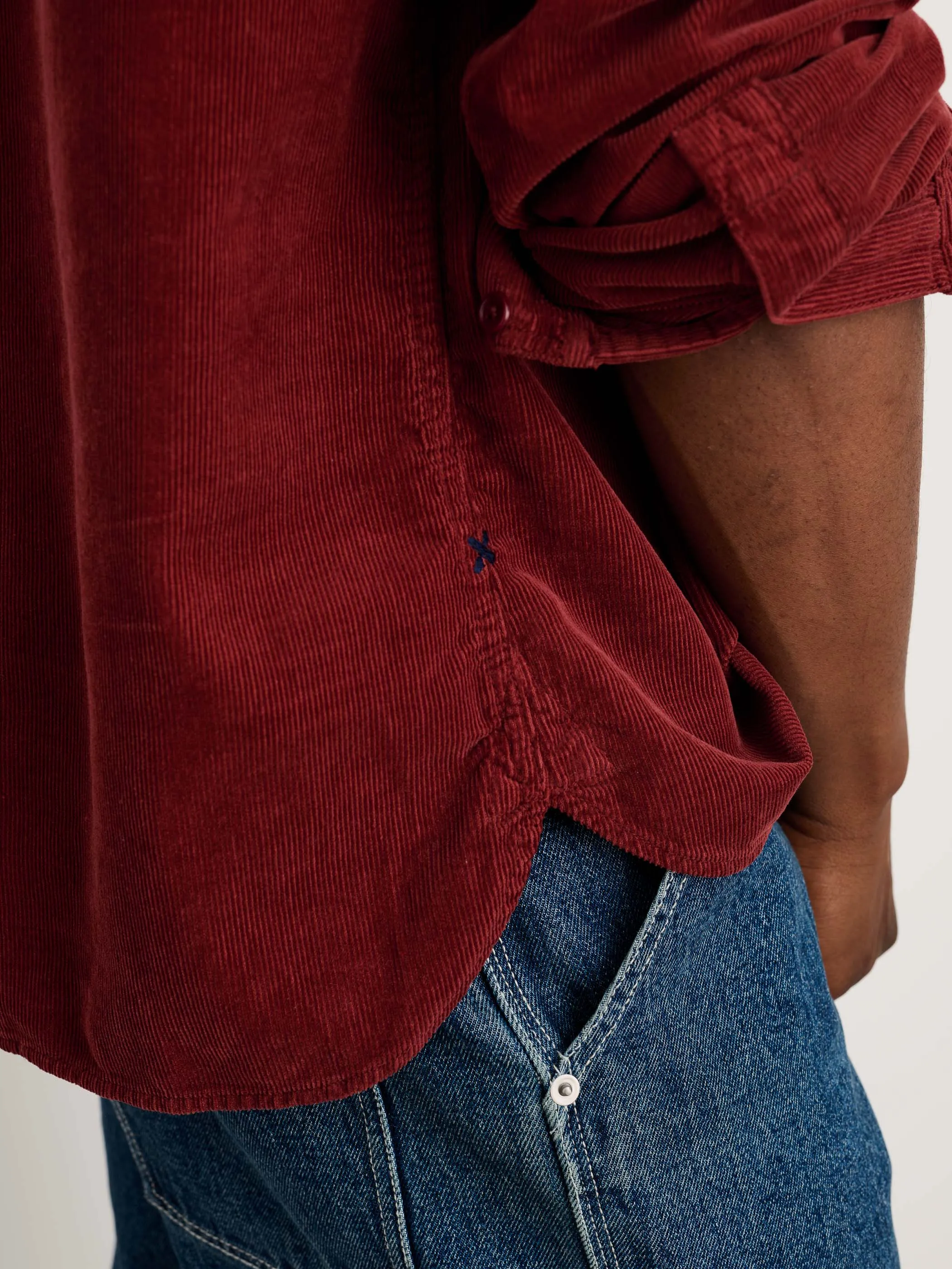 Carter Popover Shirt in Fine Wale Corduroy sold by Alex Mill product image thumbnail 5