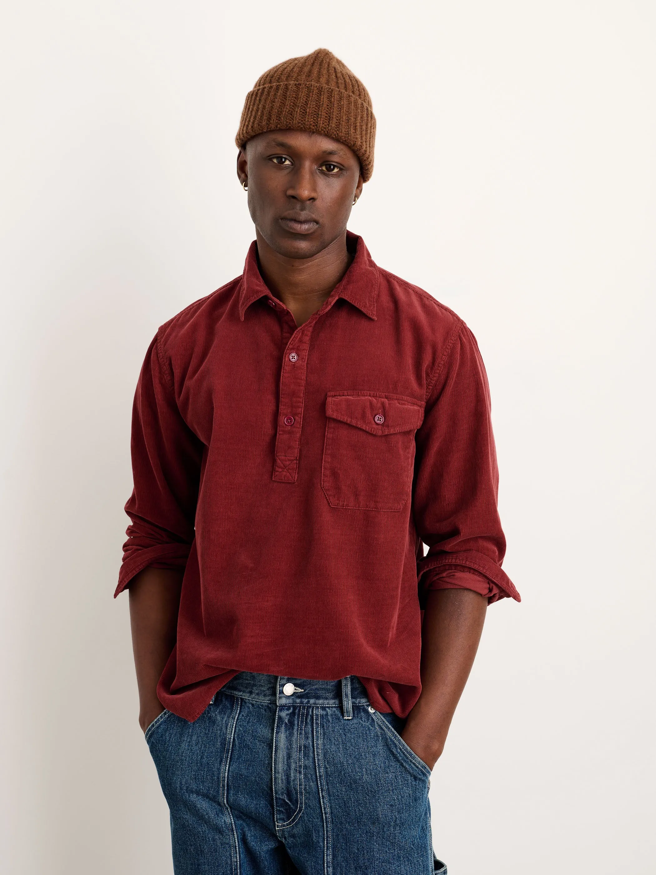 Carter Popover Shirt in Fine Wale Corduroy sold by Alex Mill product image thumbnail 2