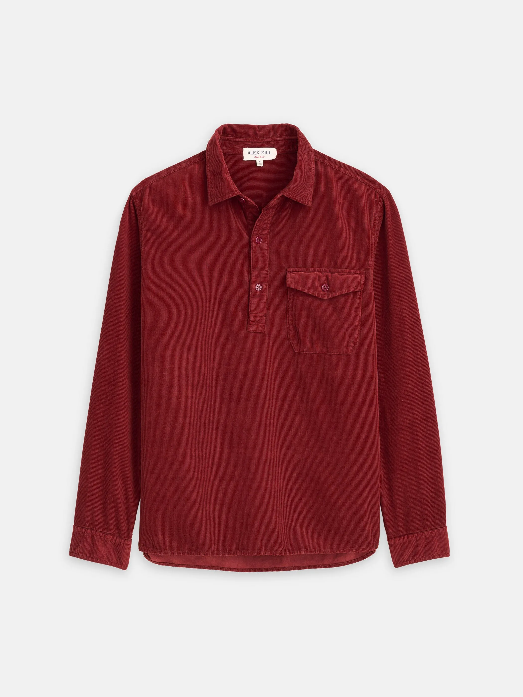 Carter Popover Shirt in Fine Wale Corduroy sold by Alex Mill