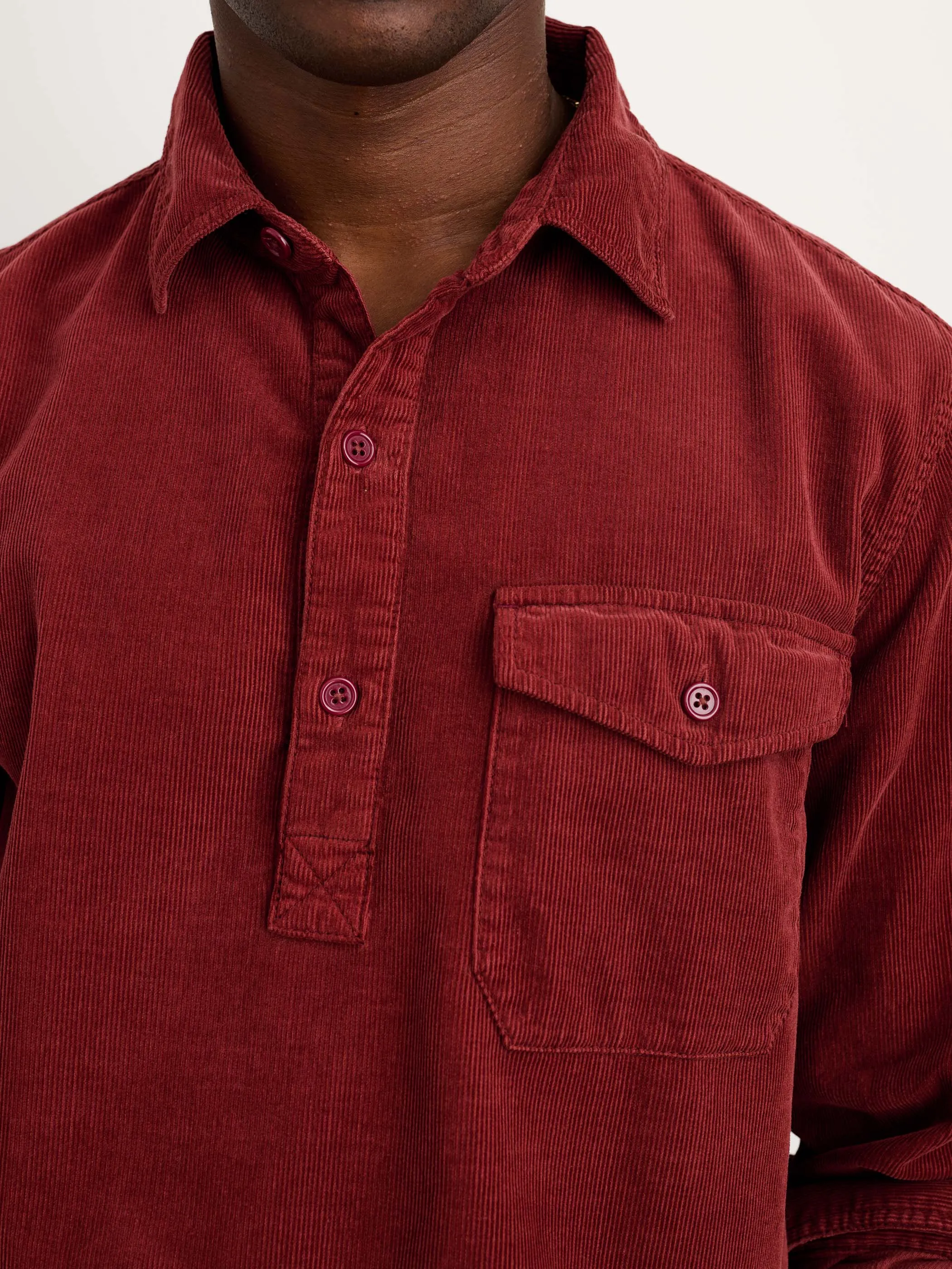 Carter Popover Shirt in Fine Wale Corduroy sold by Alex Mill product image thumbnail 4