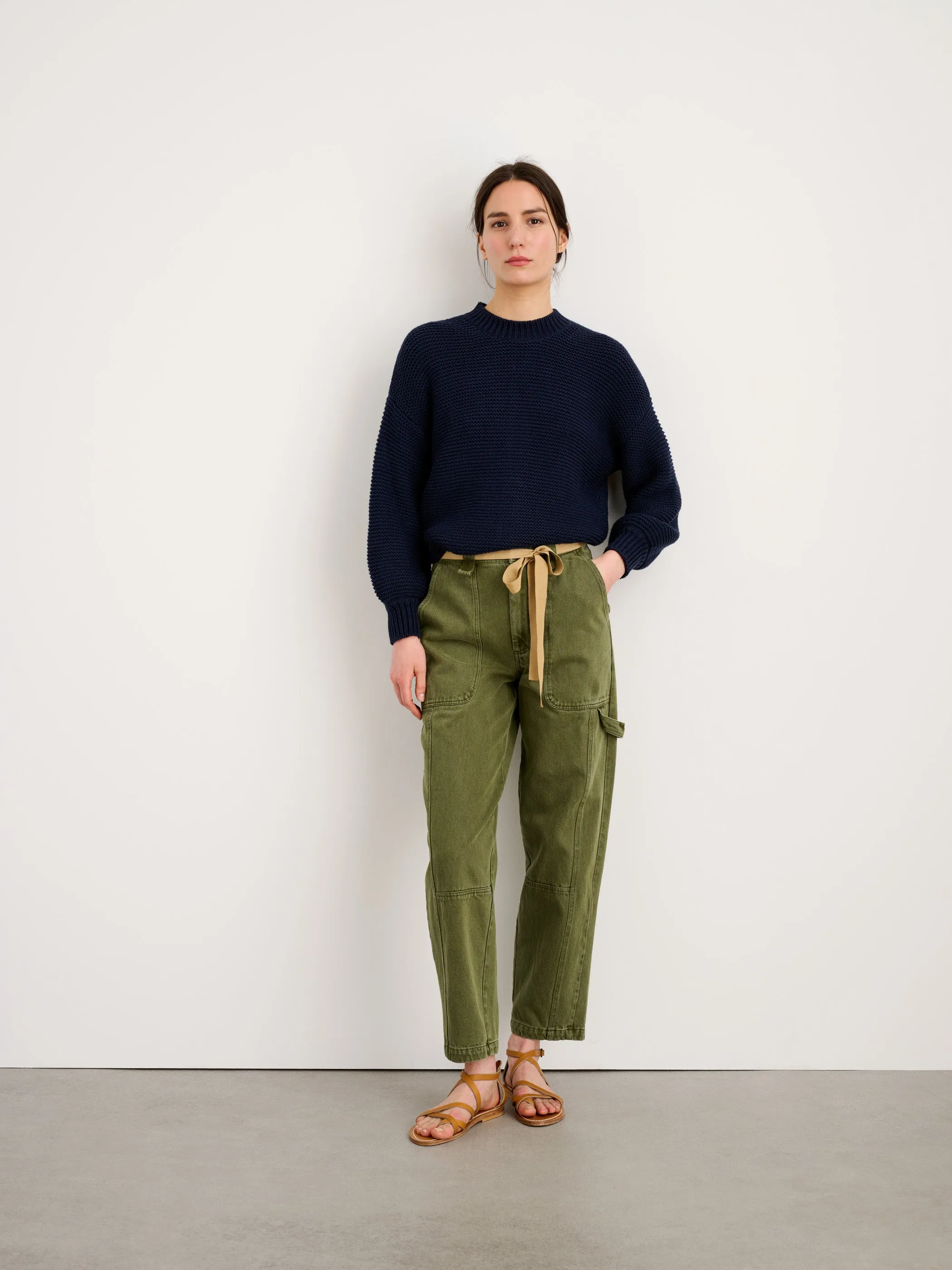 Button-Back Crewneck Sweater sold by Alex Mill product image thumbnail 3