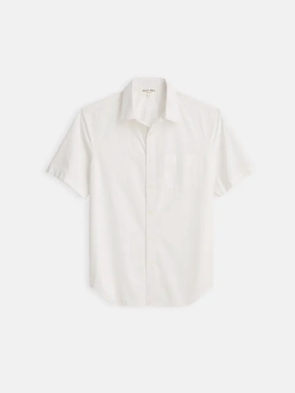 Short Sleeve Mill Shirt in Cotton Poplin sold by Alex Mill