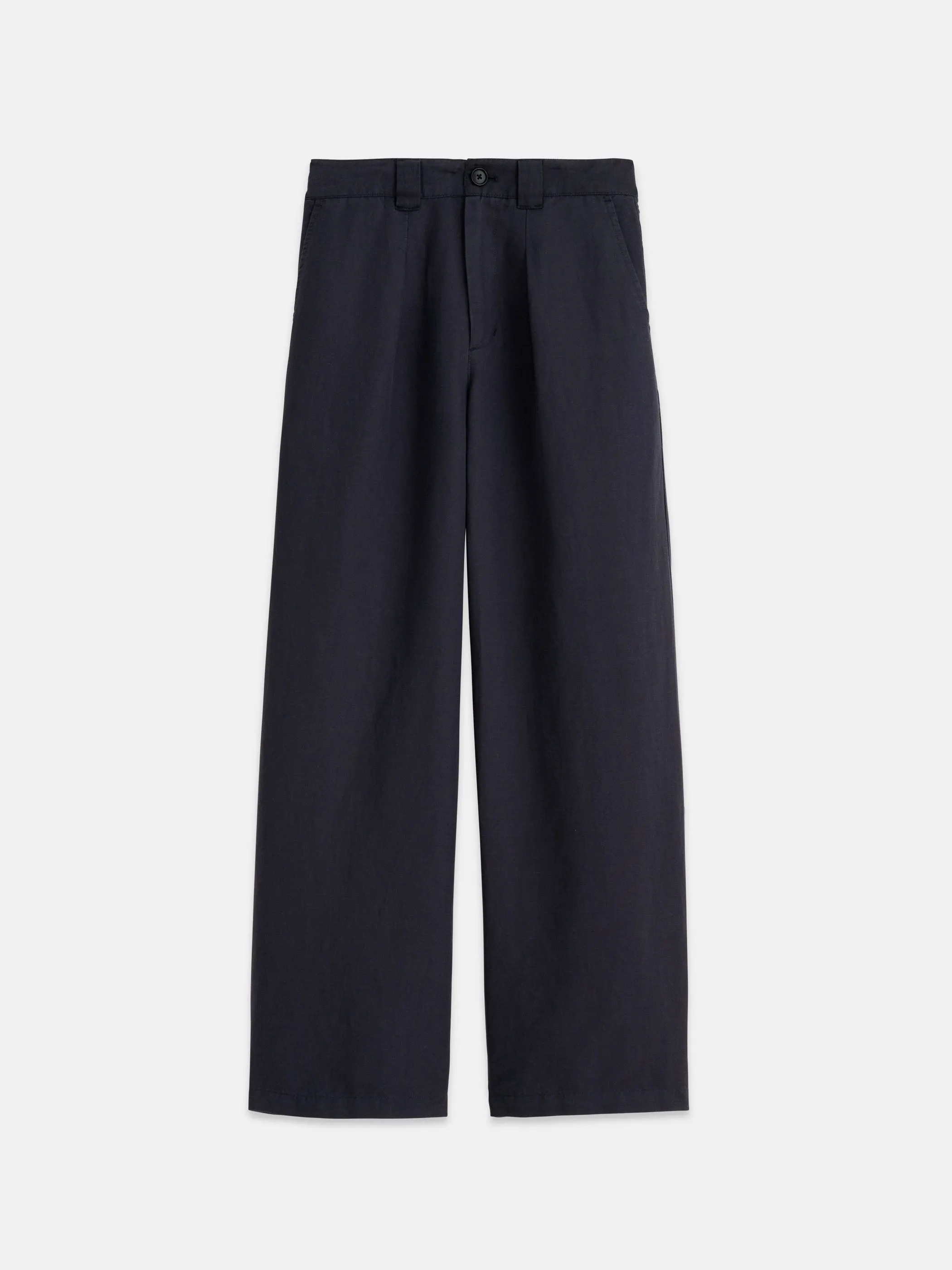Madeline Pleat Trouser in Twill sold by Alex Mill