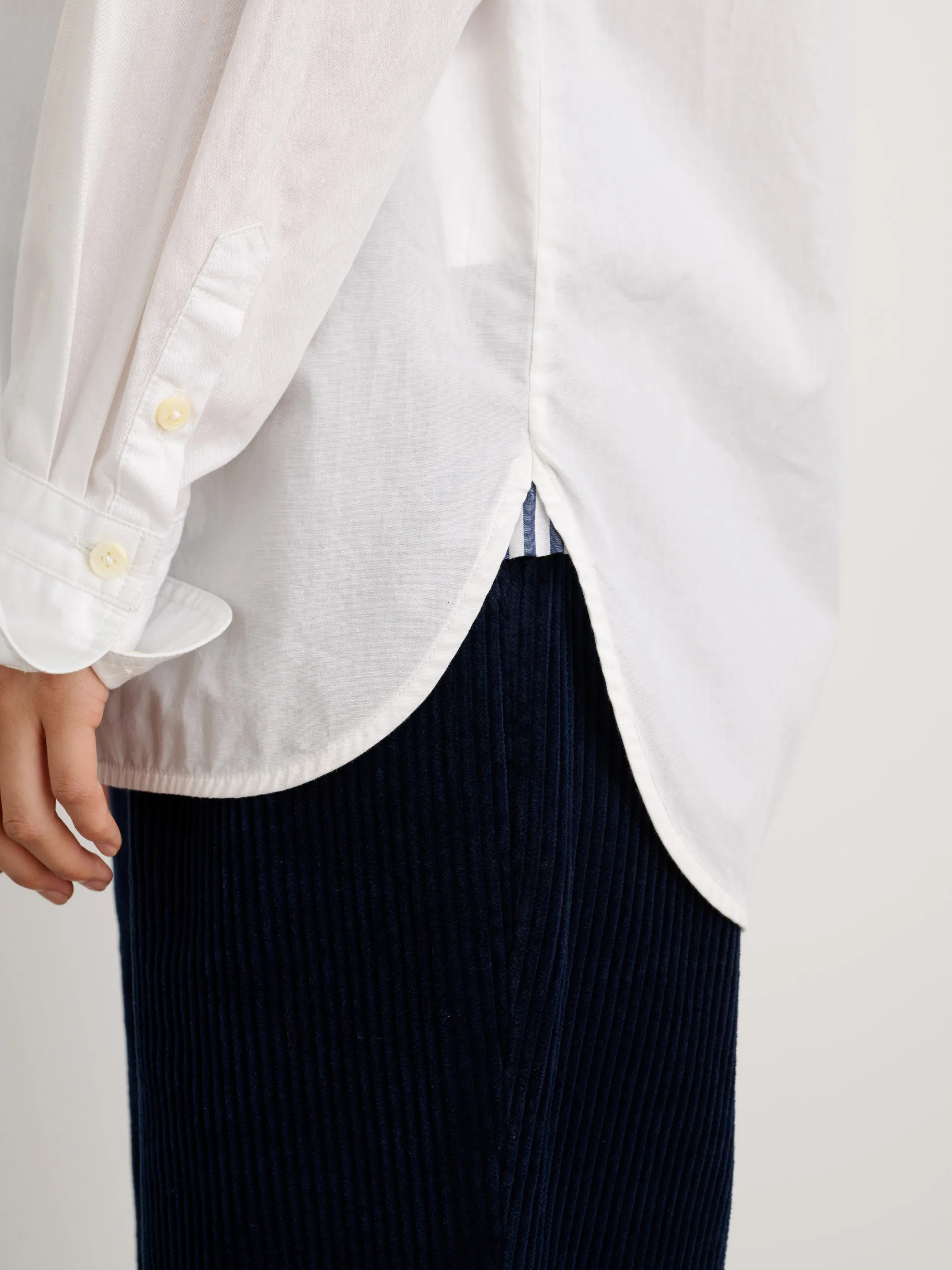 Eloise Bib Shirt in Solid sold by Alex Mill product image thumbnail 5