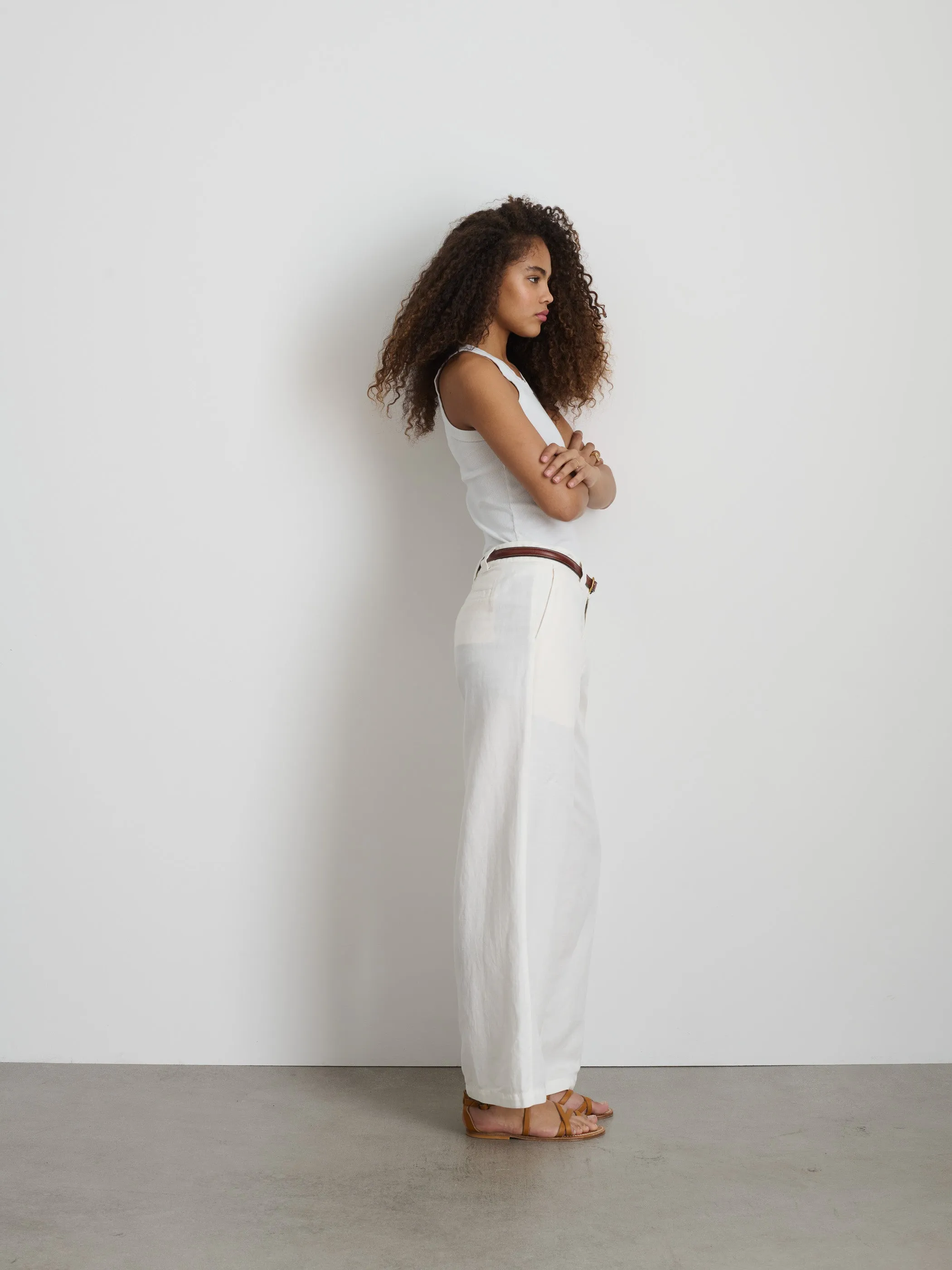 Madeline Pleat Trouser in Twill sold by Alex Mill product image thumbnail 5