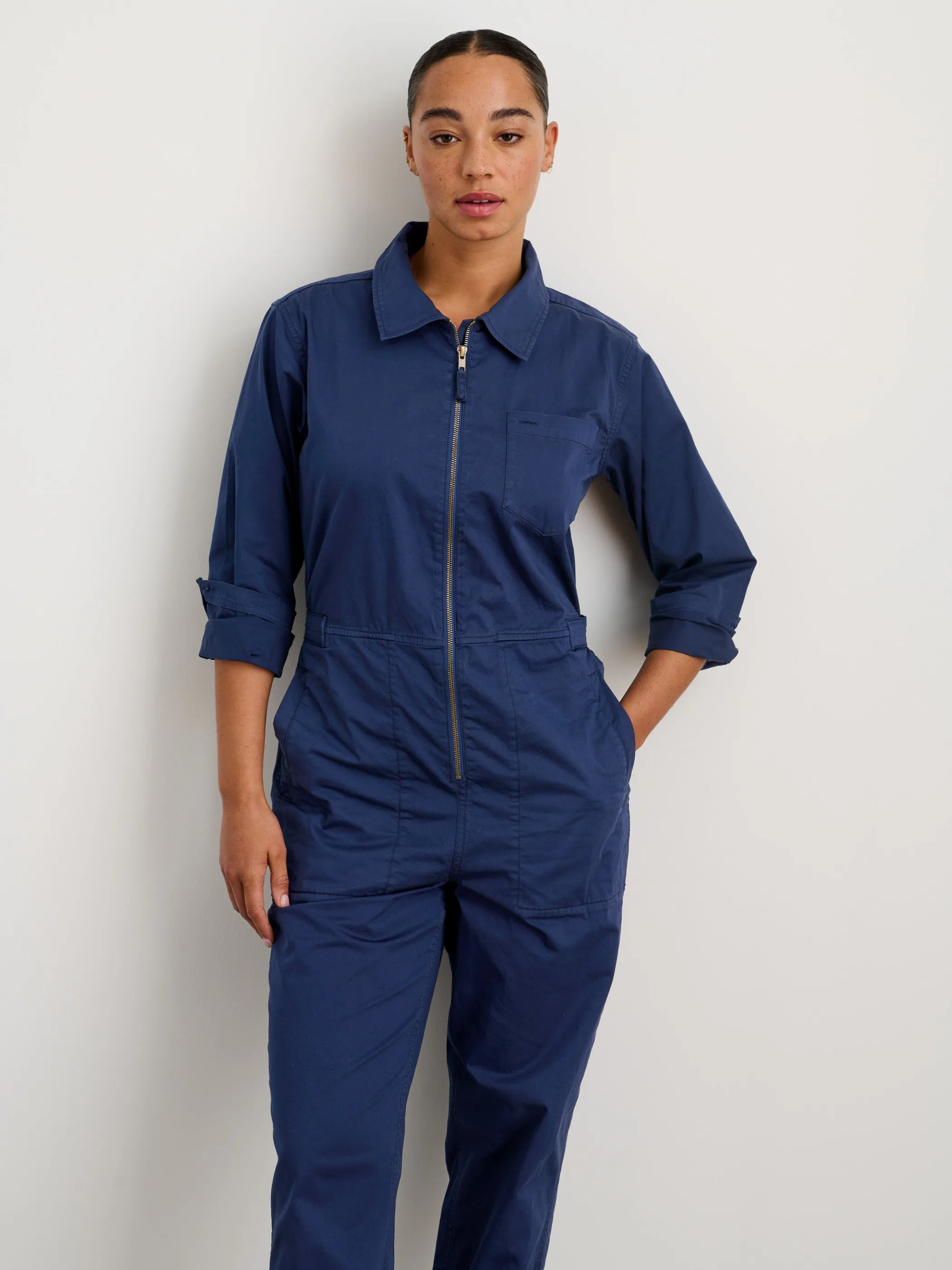 Standard Zip Front Jumpsuit in Cotton Twill sold by Alex Mill product image thumbnail 5