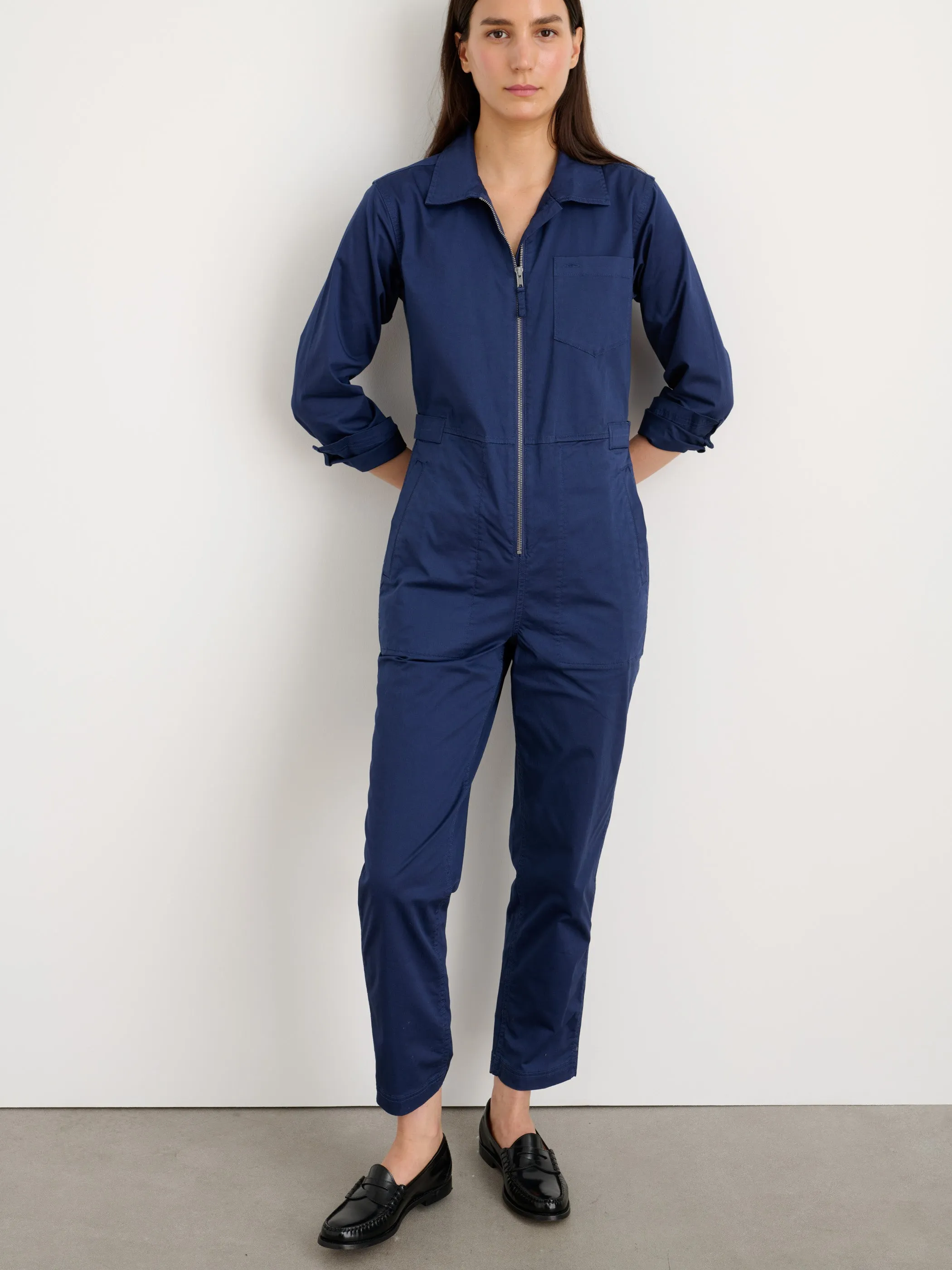 Standard Zip Front Jumpsuit in Cotton Twill sold by Alex Mill product image thumbnail 4