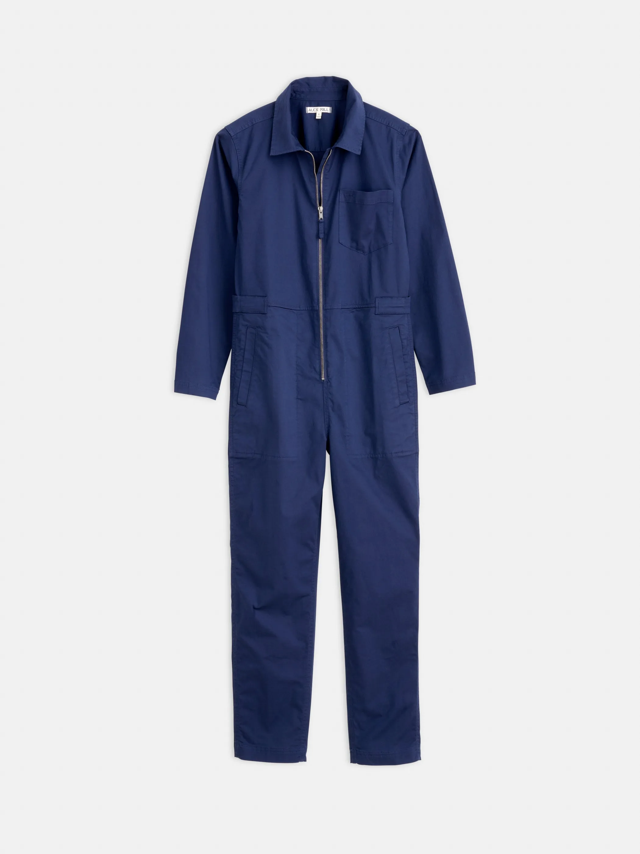 Standard Zip Front Jumpsuit in Cotton Twill sold by Alex Mill